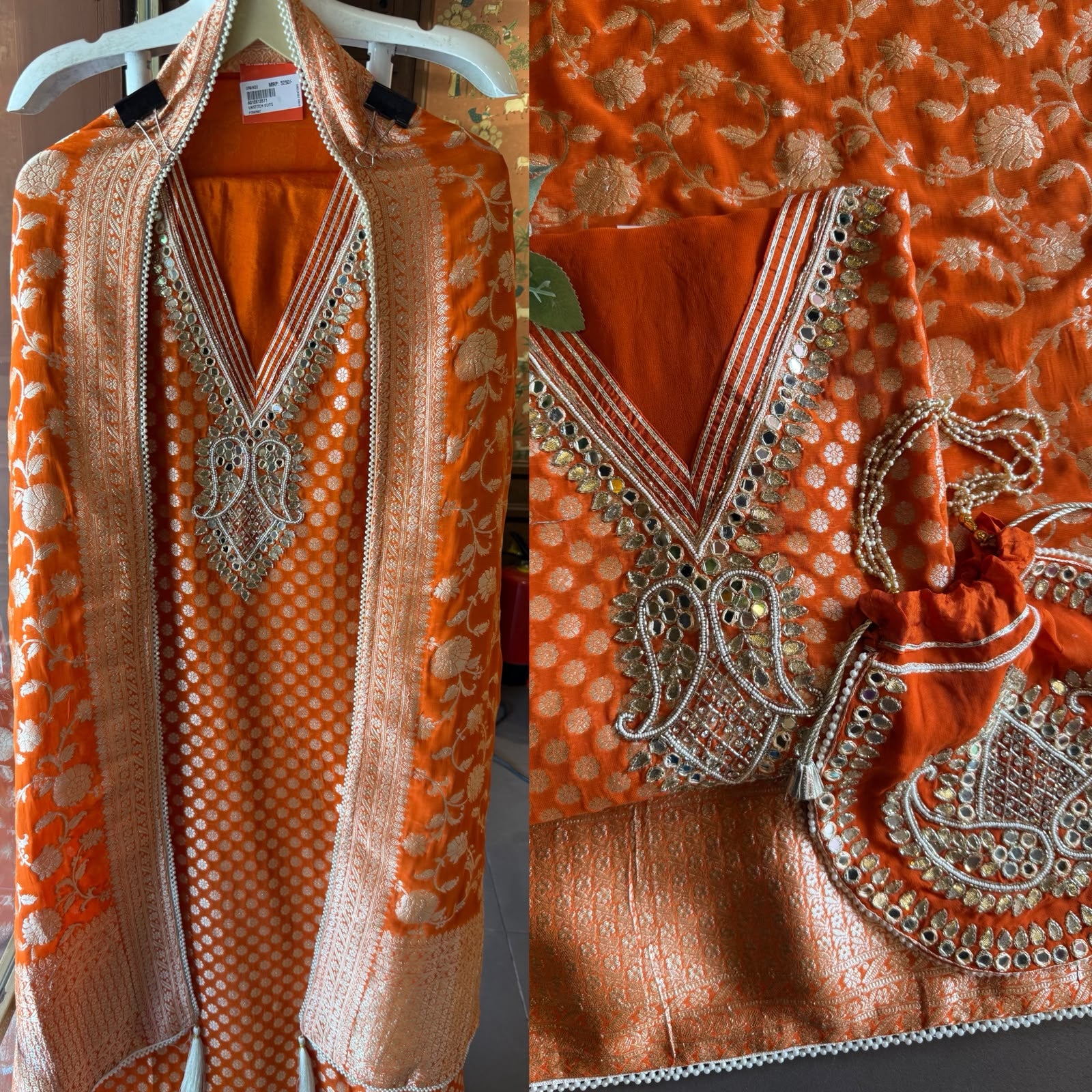Banarsi Georgette Unstitched suit