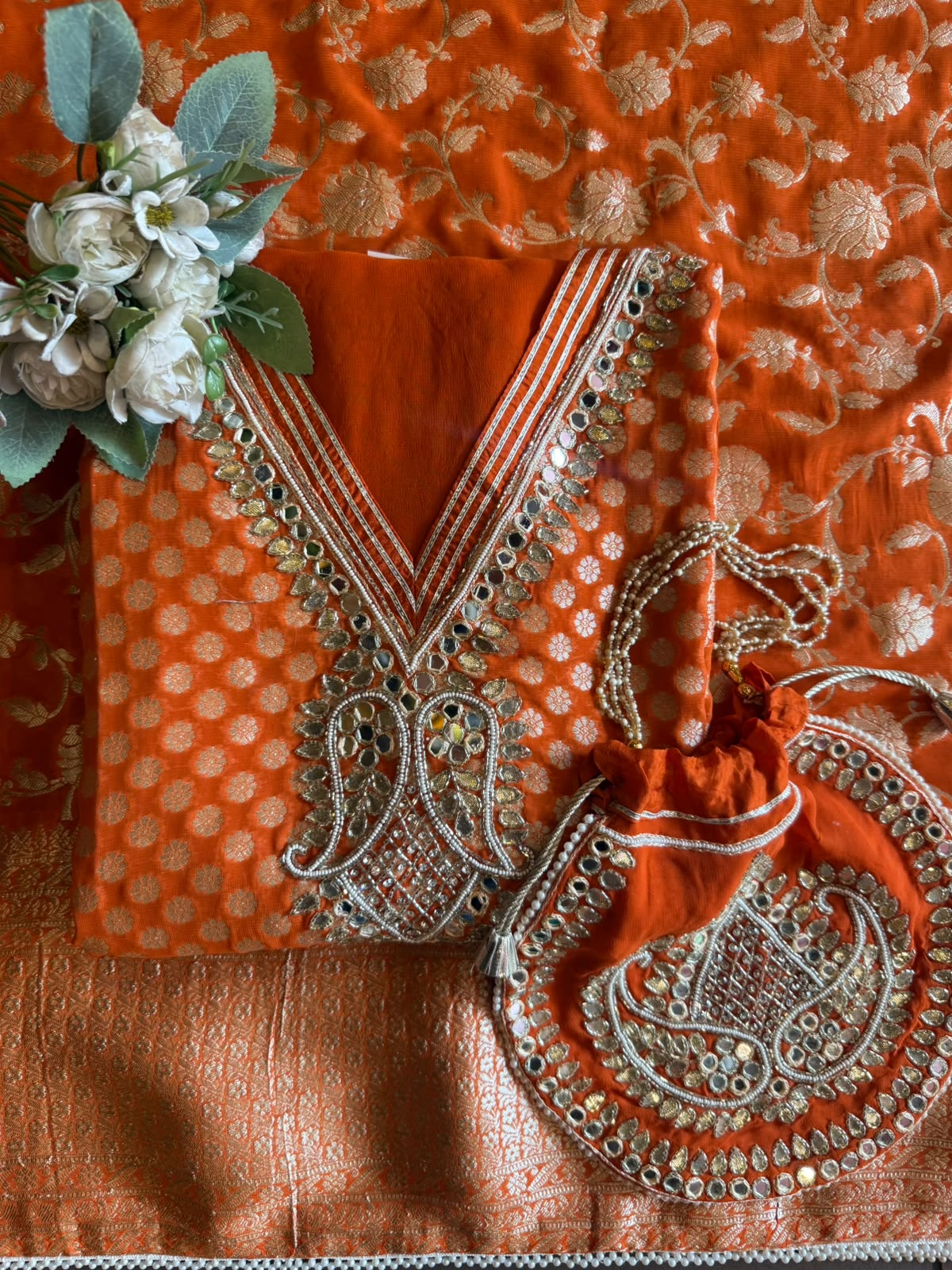 Banarsi Georgette Unstitched suit