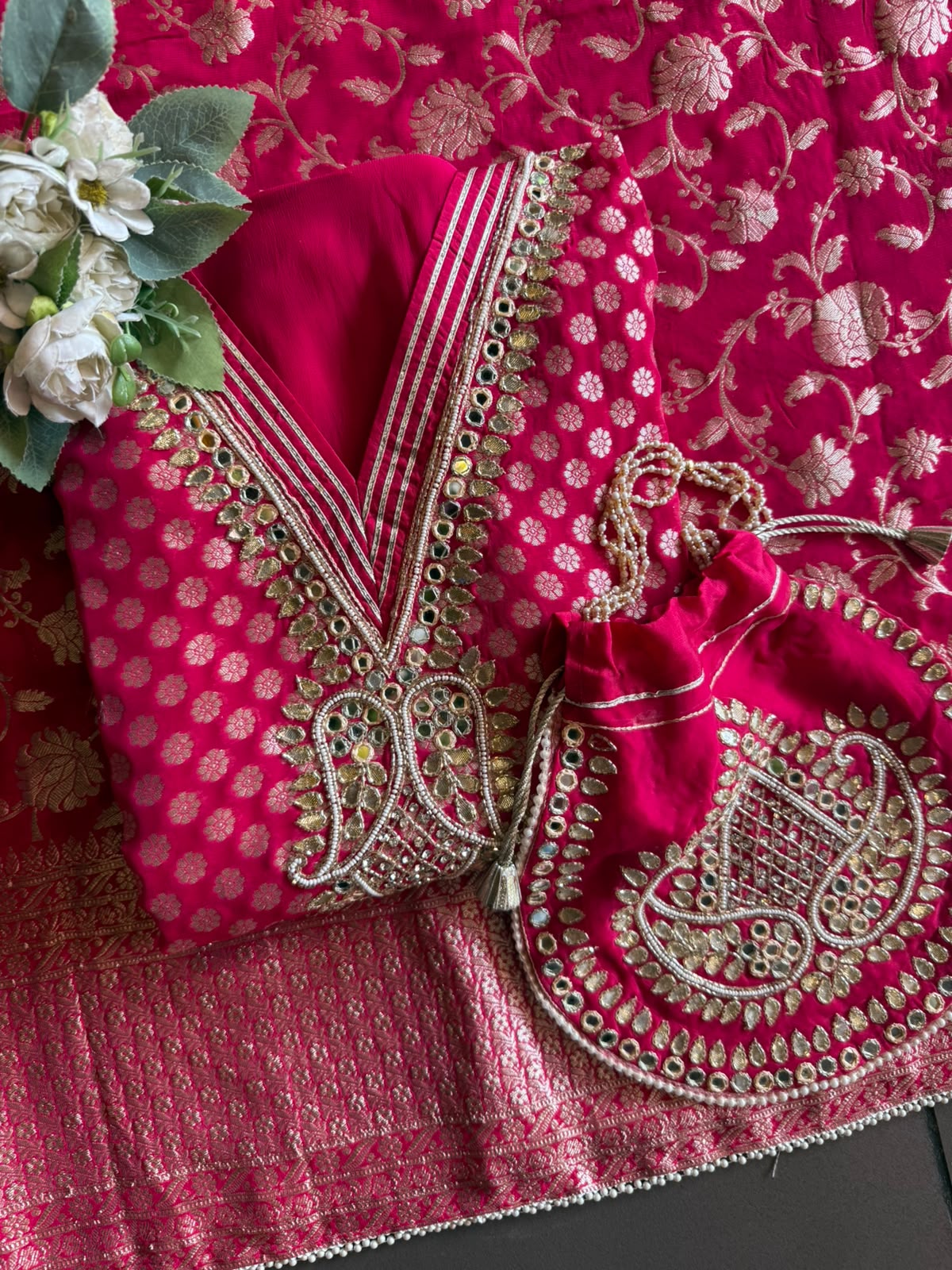 Banarsi Georgette Unstitched suit