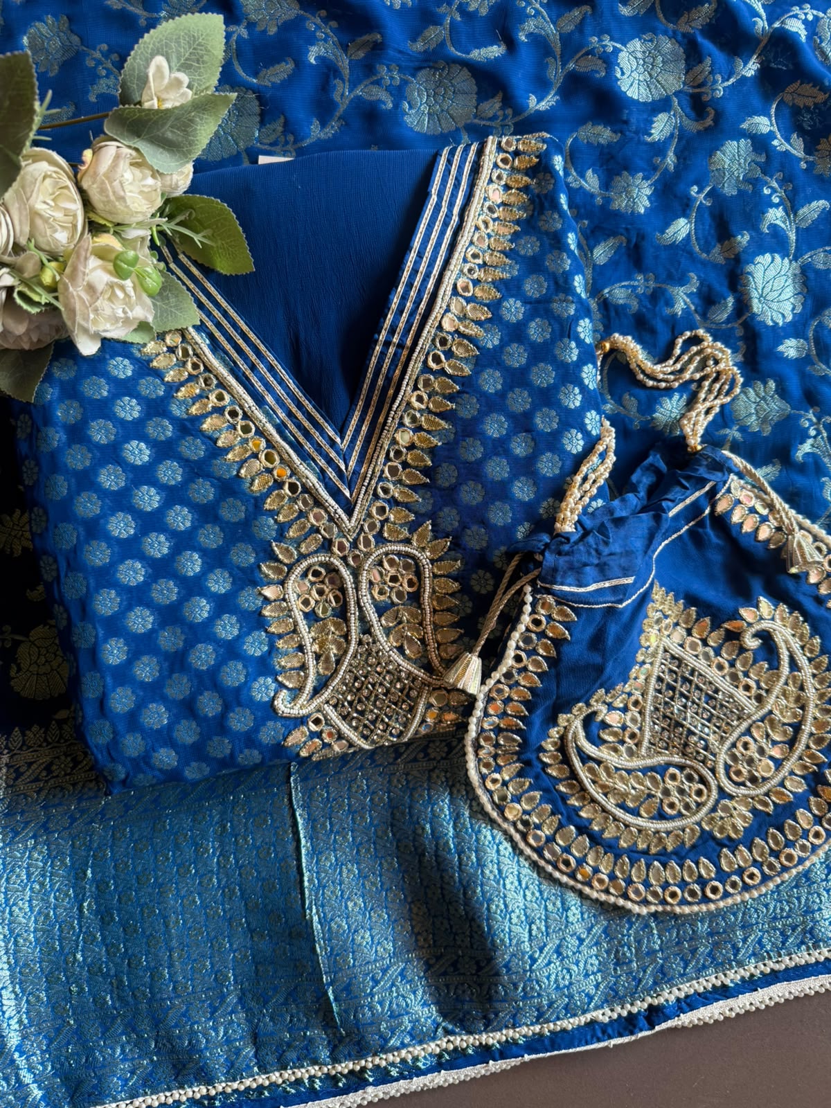 Banarsi Georgette Unstitched suit
