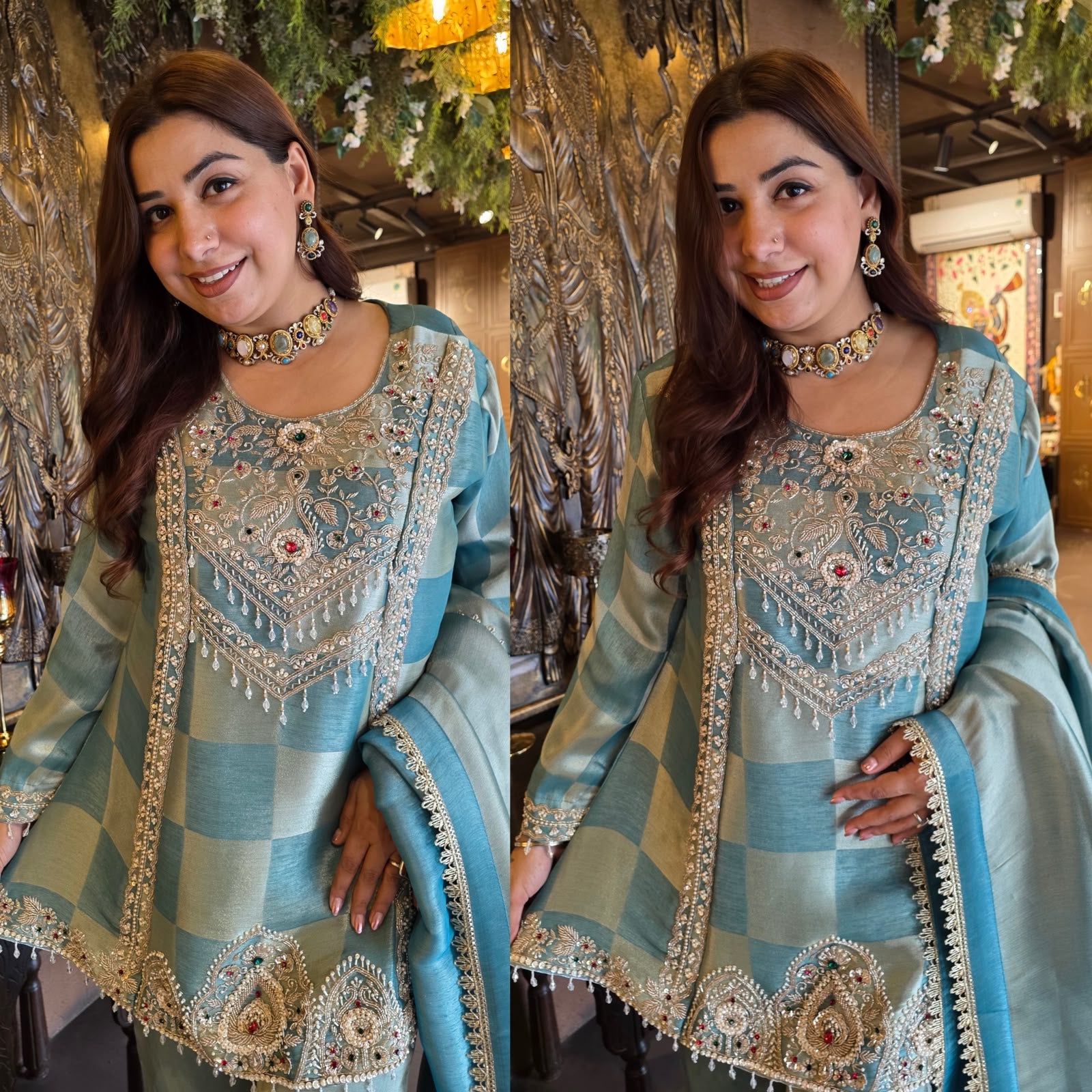 Pearl Embellished Designer Suit