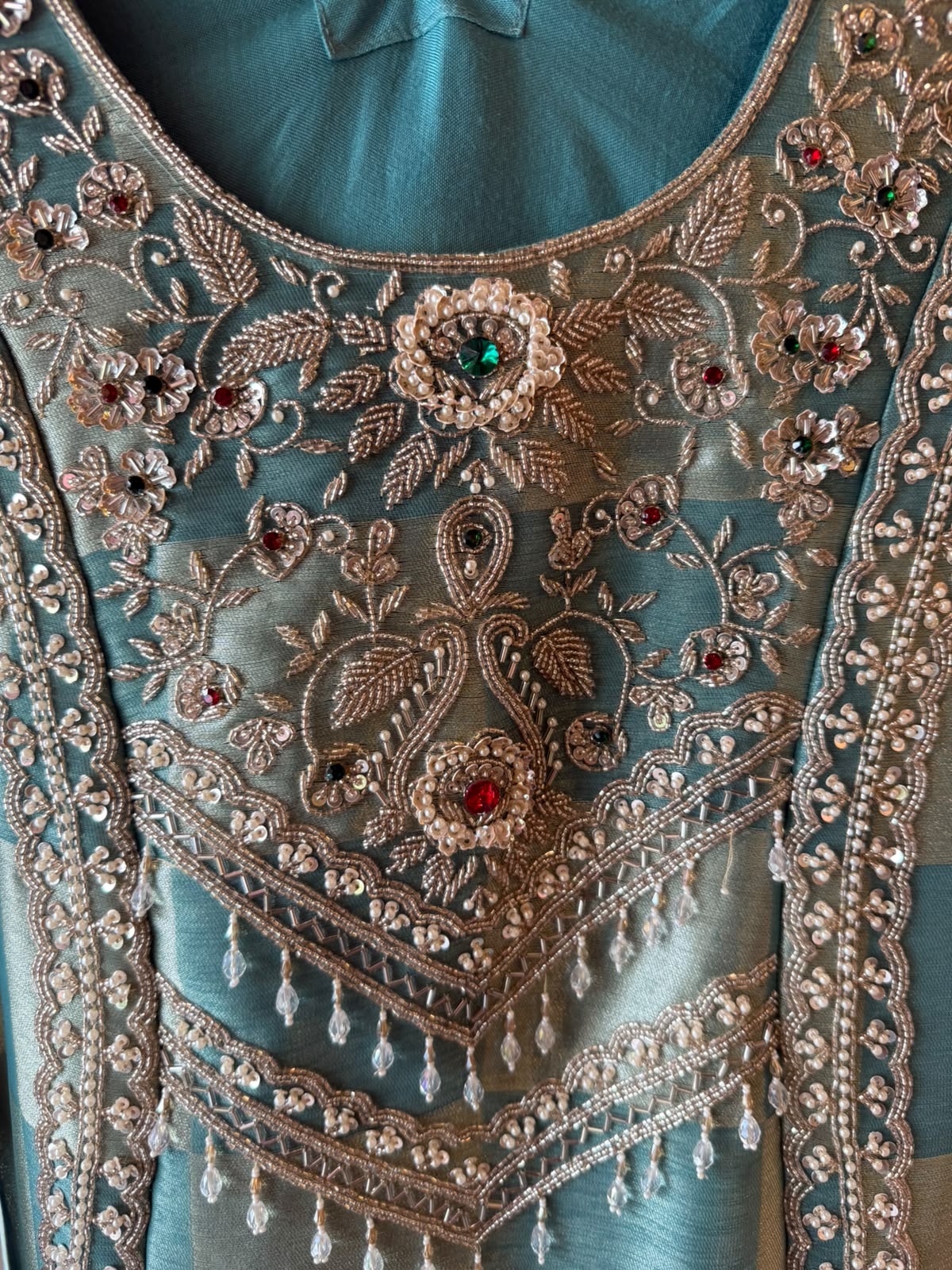 Pearl Embellished Designer Suit