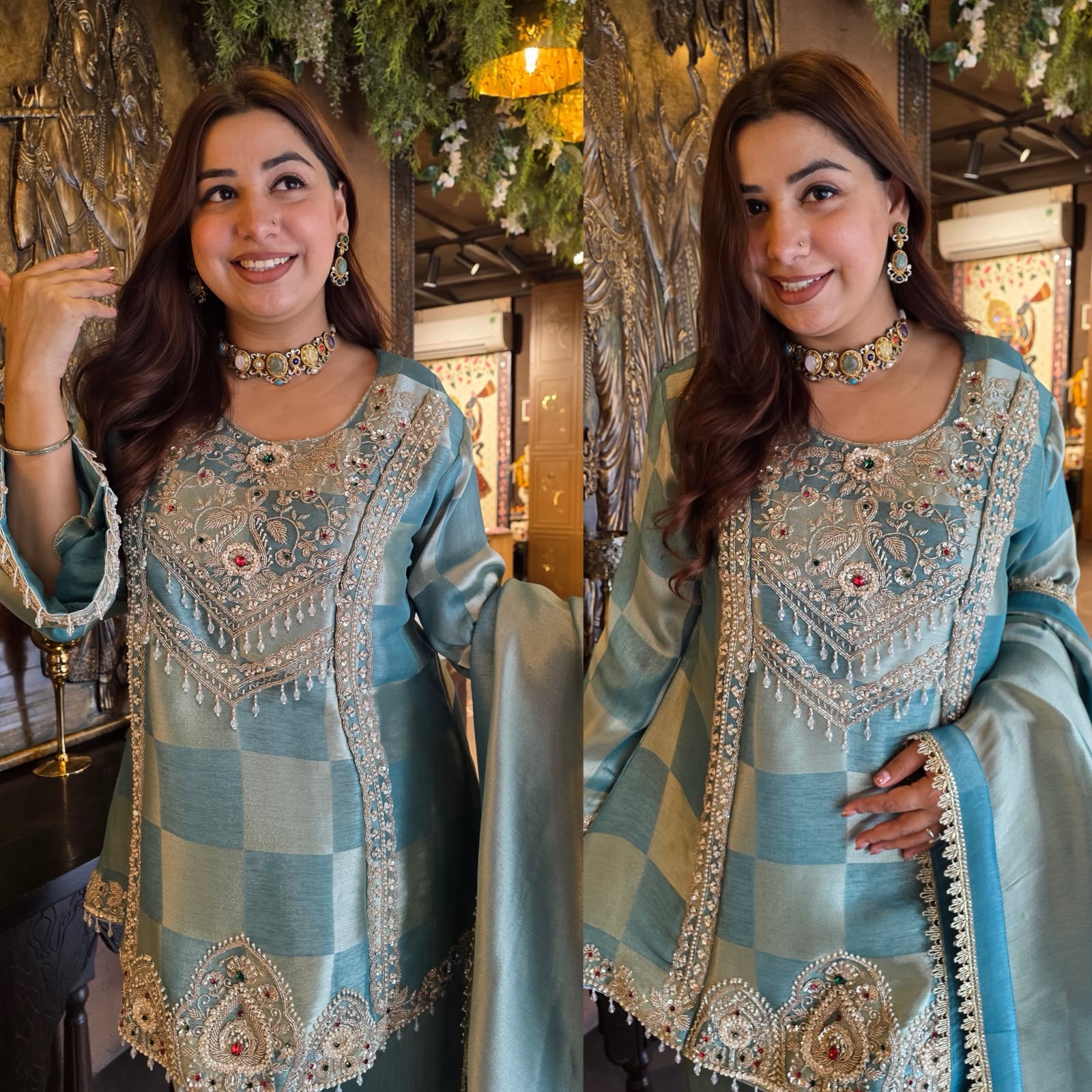 Pearl Embellished Designer Suit