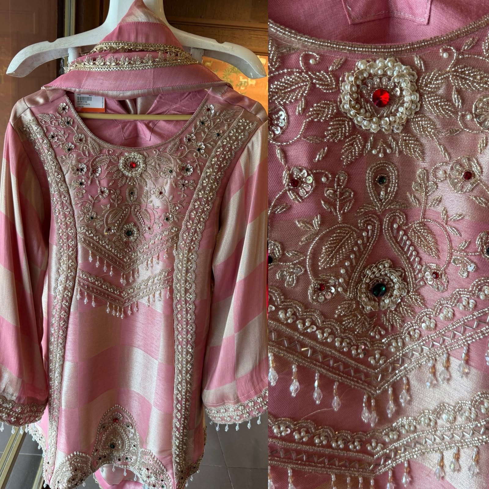 Pearl Embellished Designer Suit