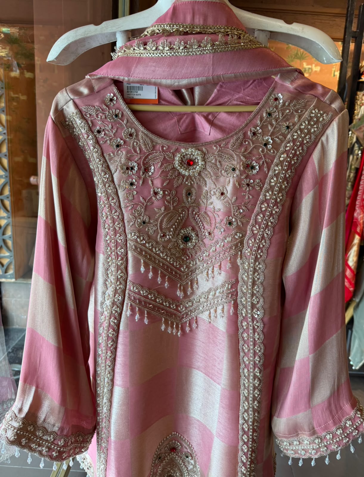 Pearl Embellished Designer Suit