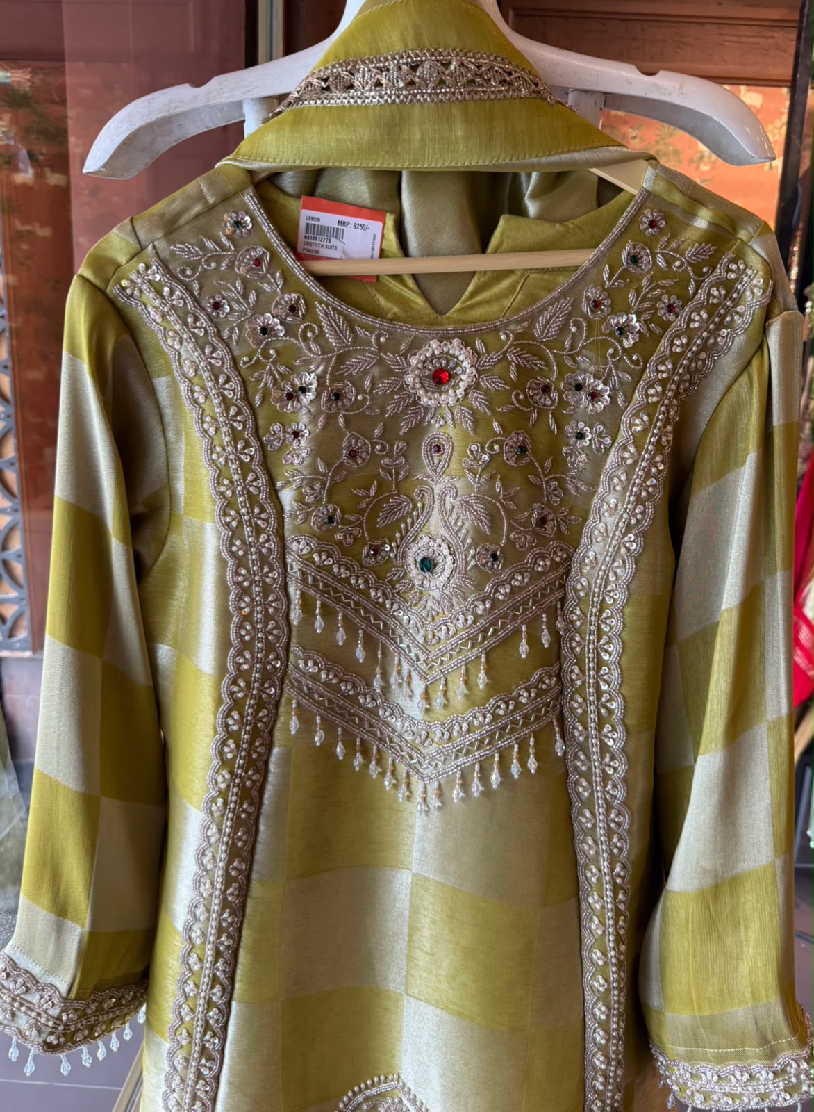 Pearl Embellished Designer Suit