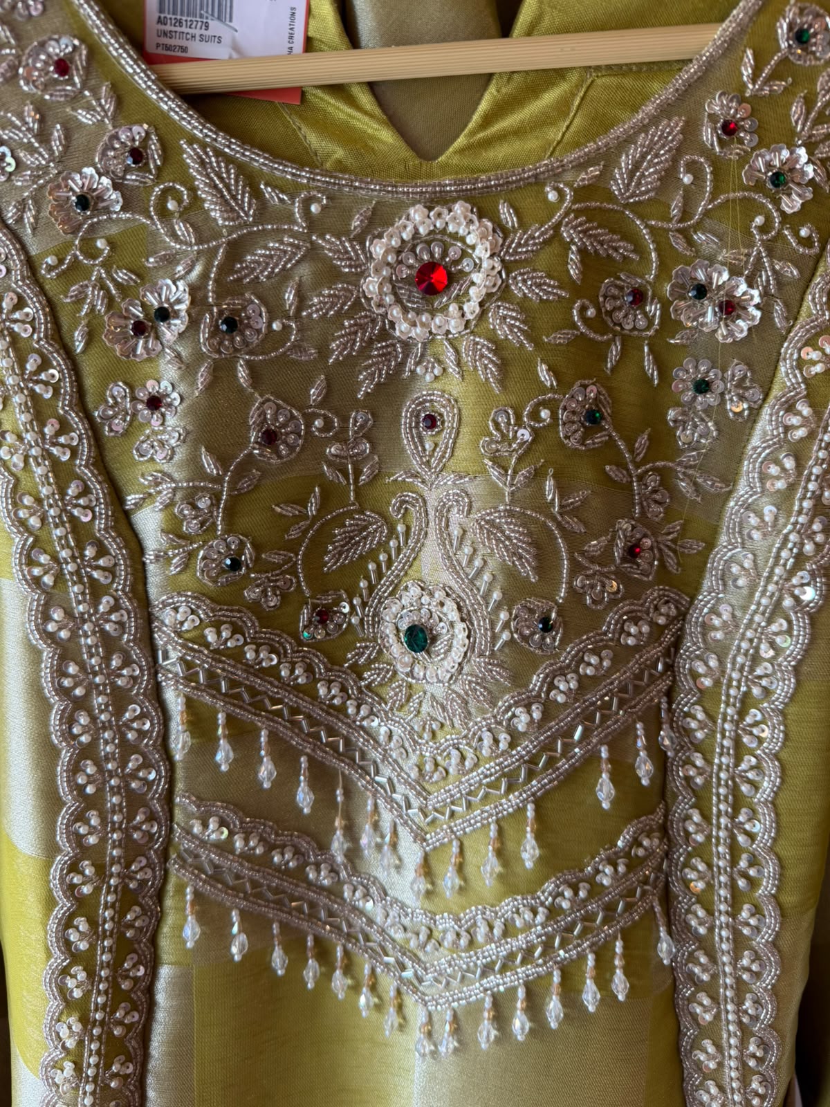 Pearl Embellished Designer Suit