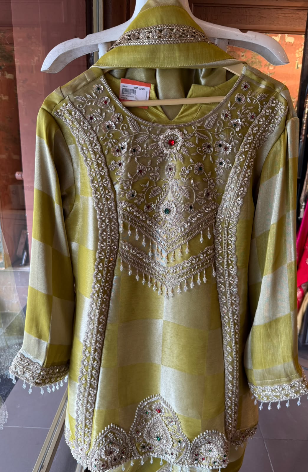 Pearl Embellished Designer Suit