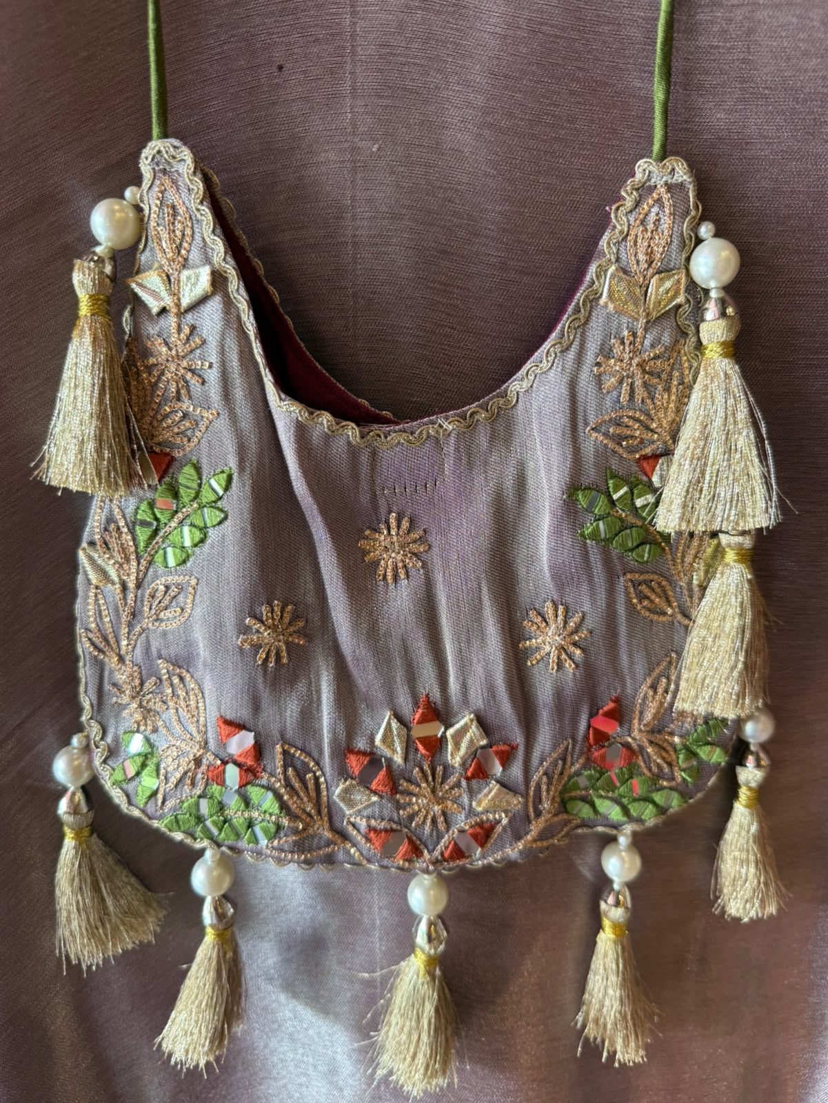 DESIGNER KAAFTAN SET WITH PURSE