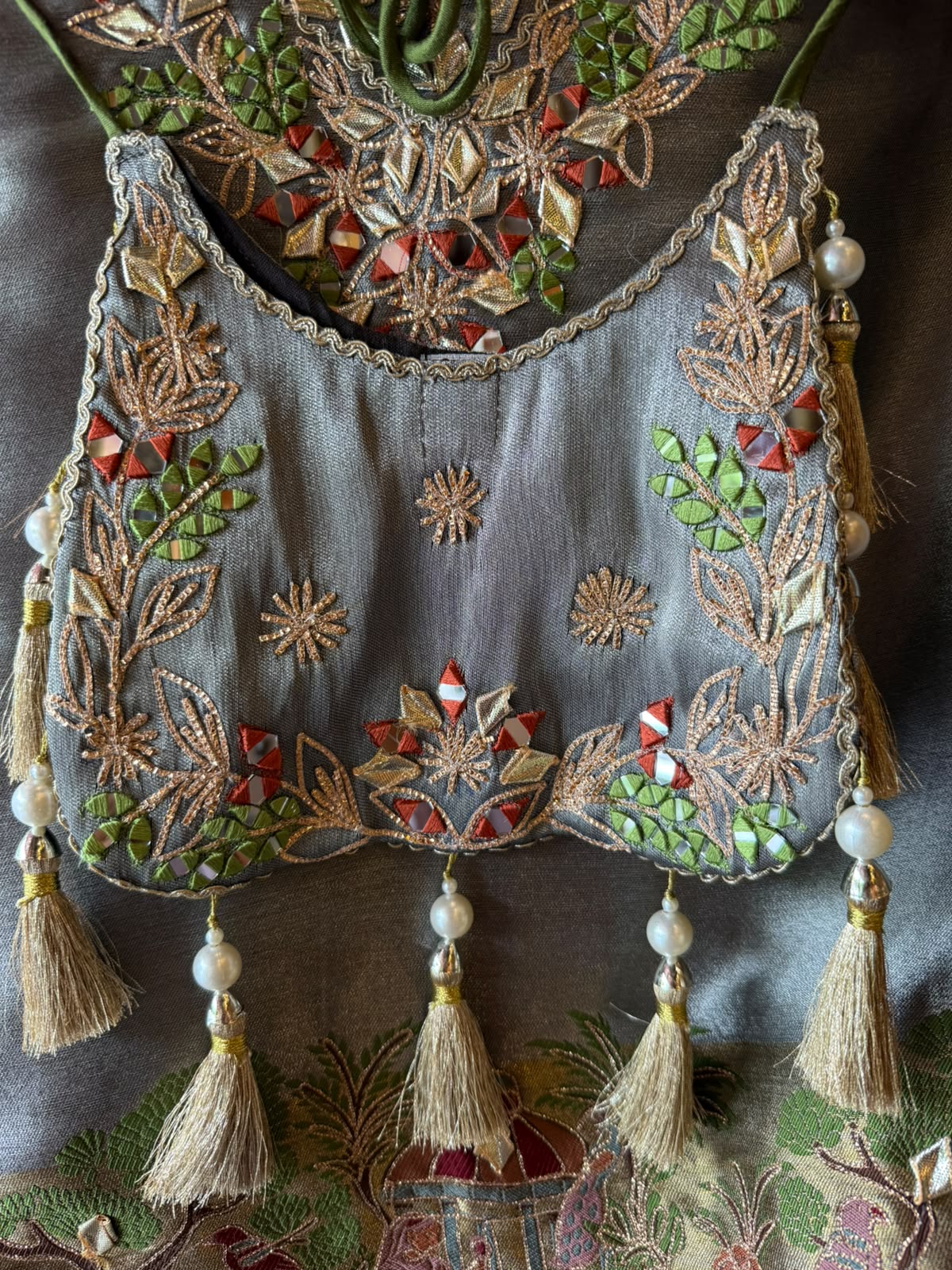 DESIGNER KAAFTAN SET WITH PURSE