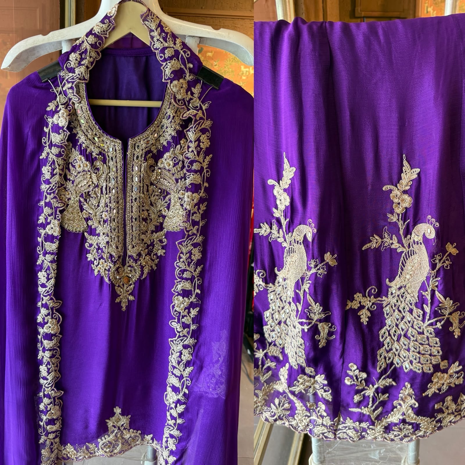 Royal Embroidered Suit sharara set