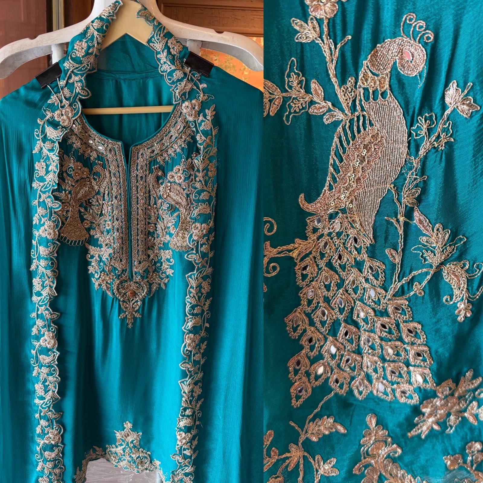 Royal Embroidered Suit sharara set