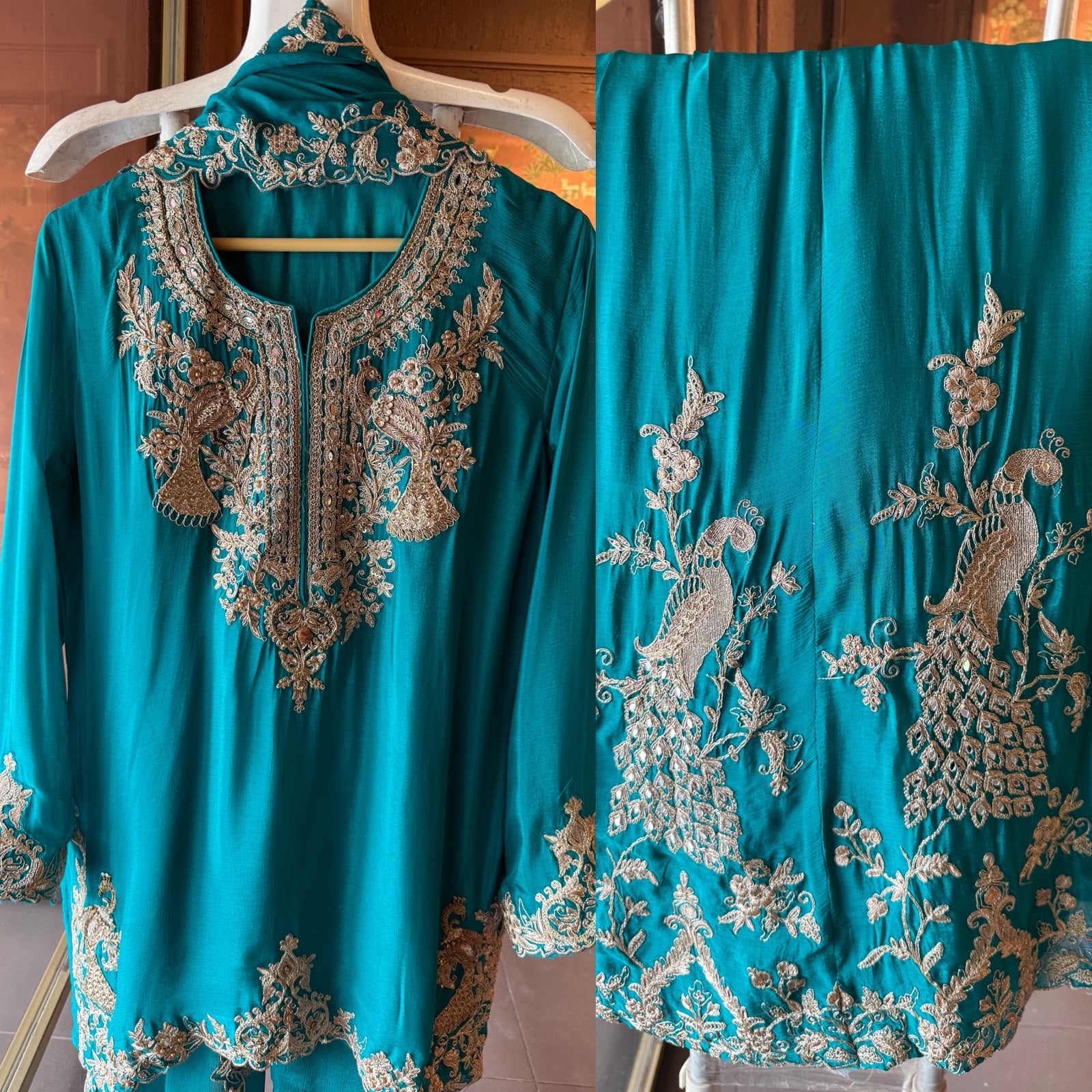 Royal Embroidered Suit sharara set
