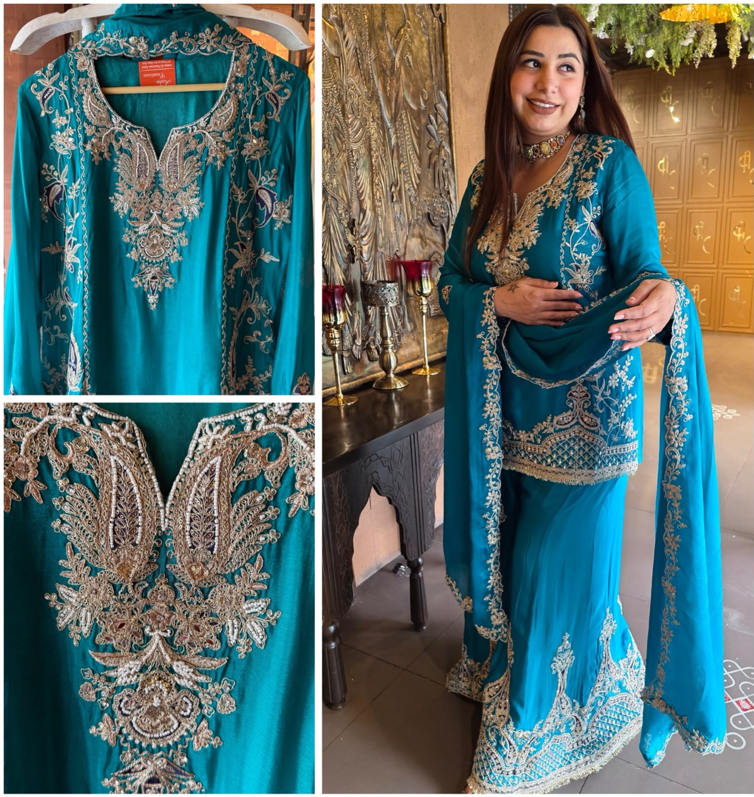 Heavy Festive sharara Suit set