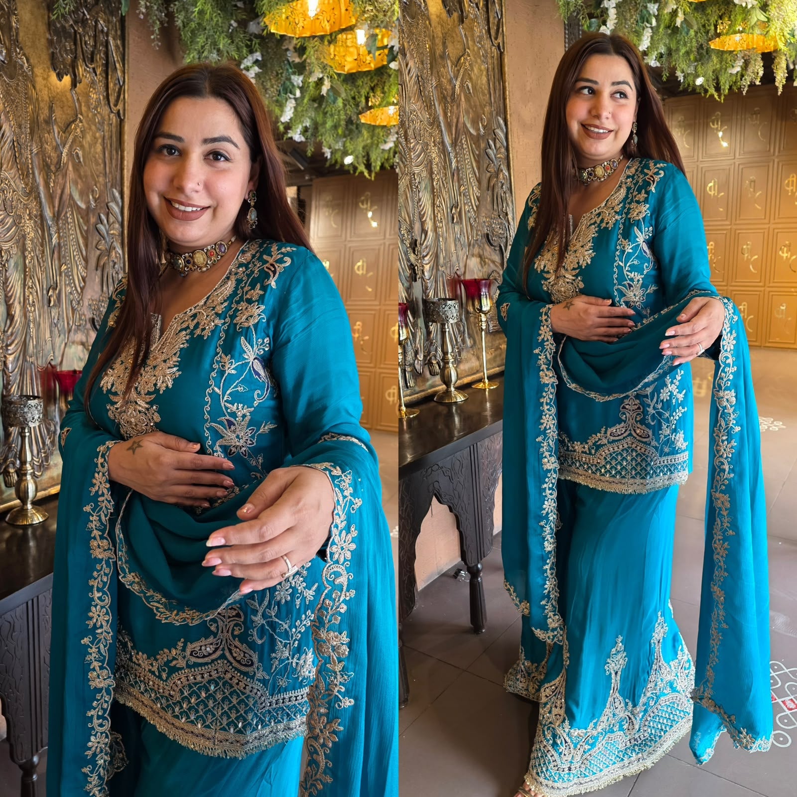 Heavy Festive sharara Suit set