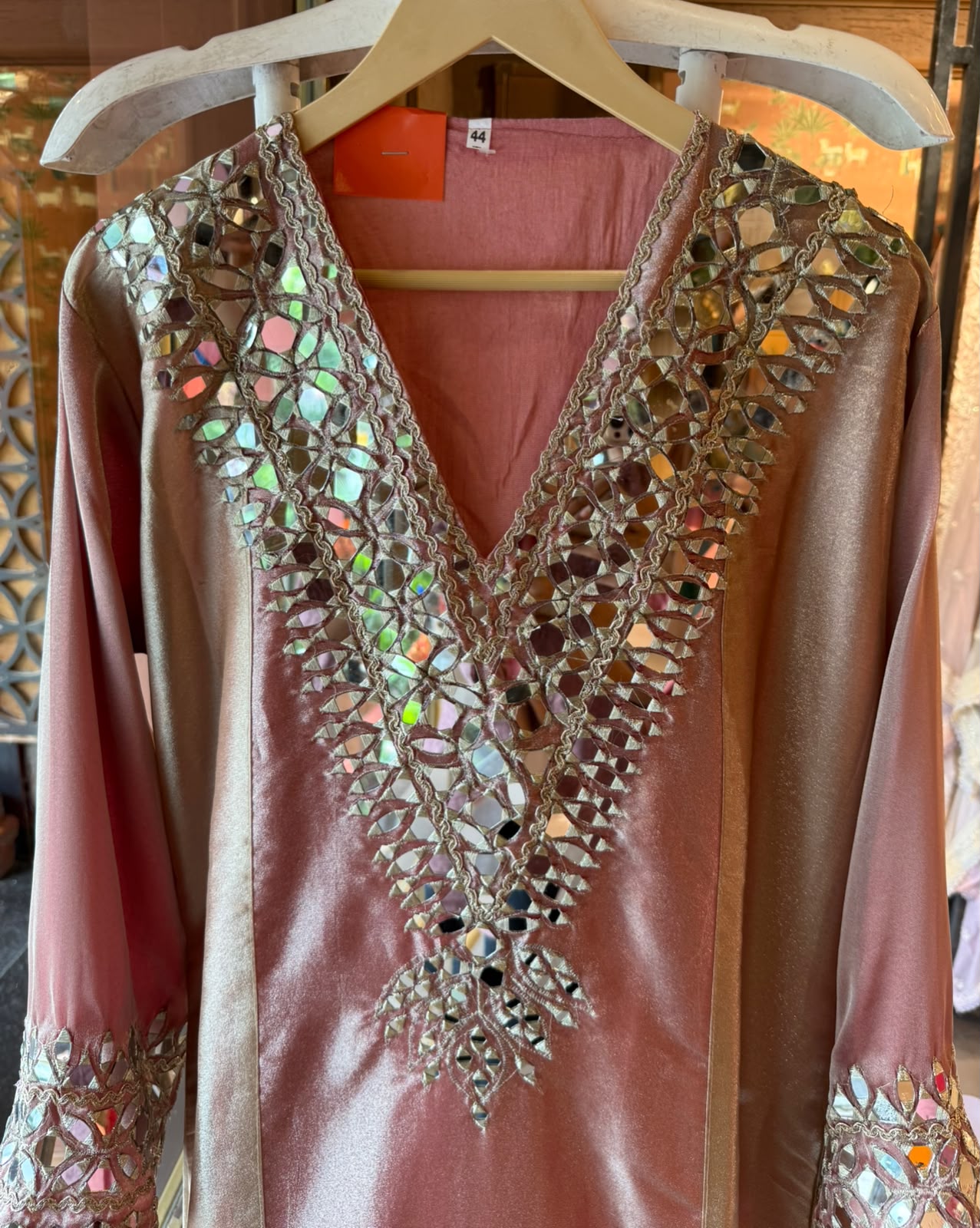 Mirror Work Festive Long dress Set