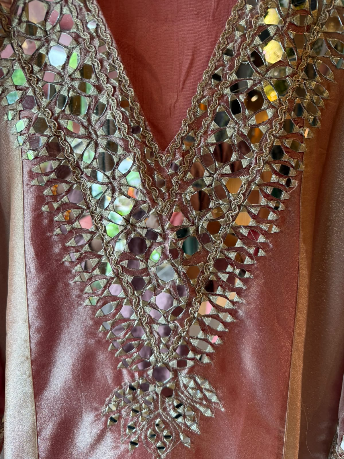 Mirror Work Festive Long dress Set