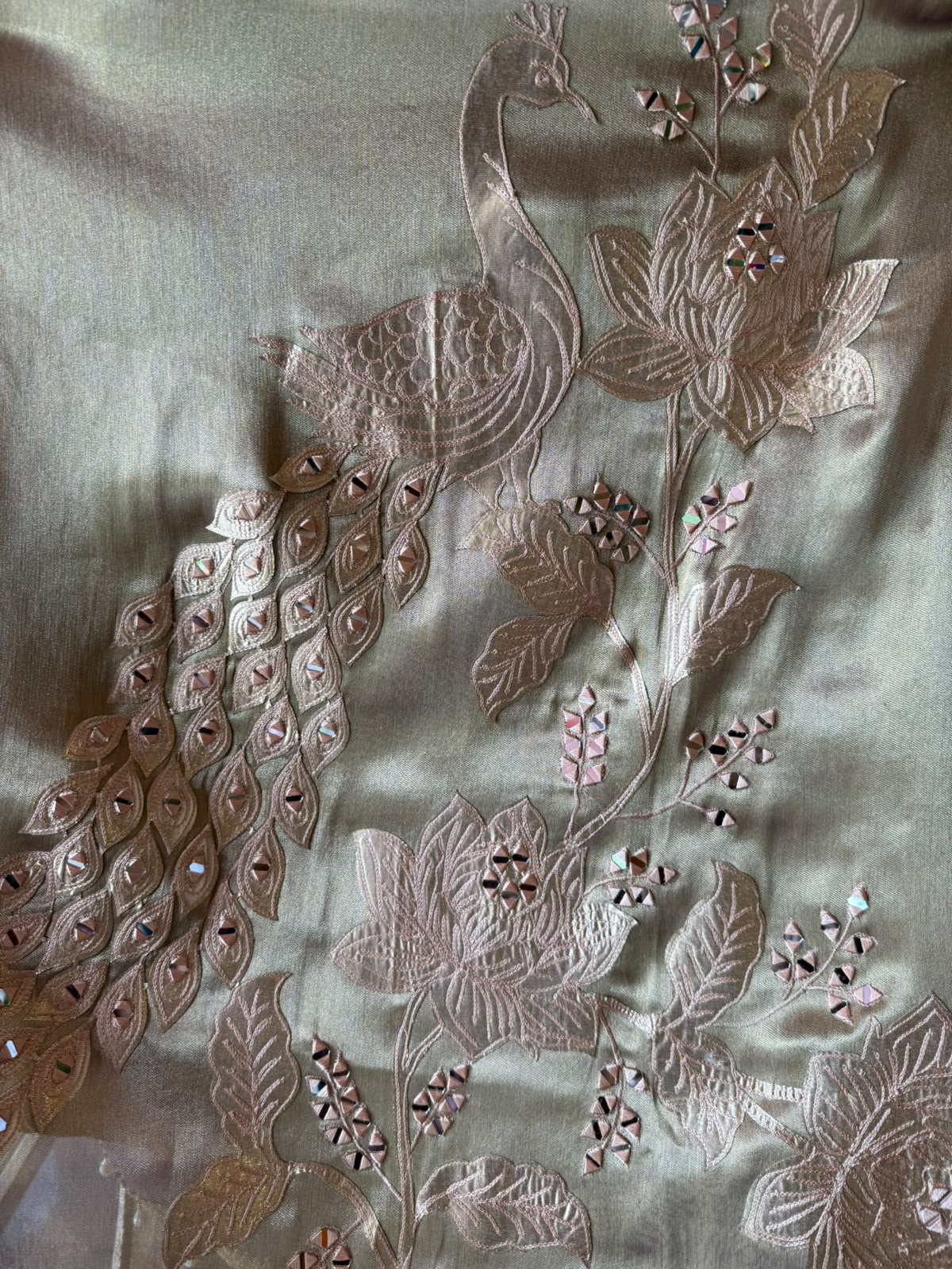 Peacock Embroidered Suit Set