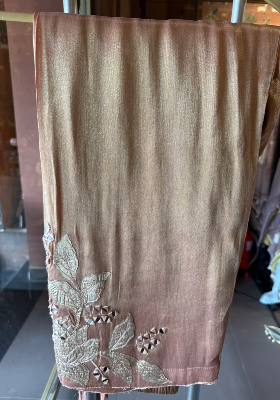 Peacock Embroidered Suit Set