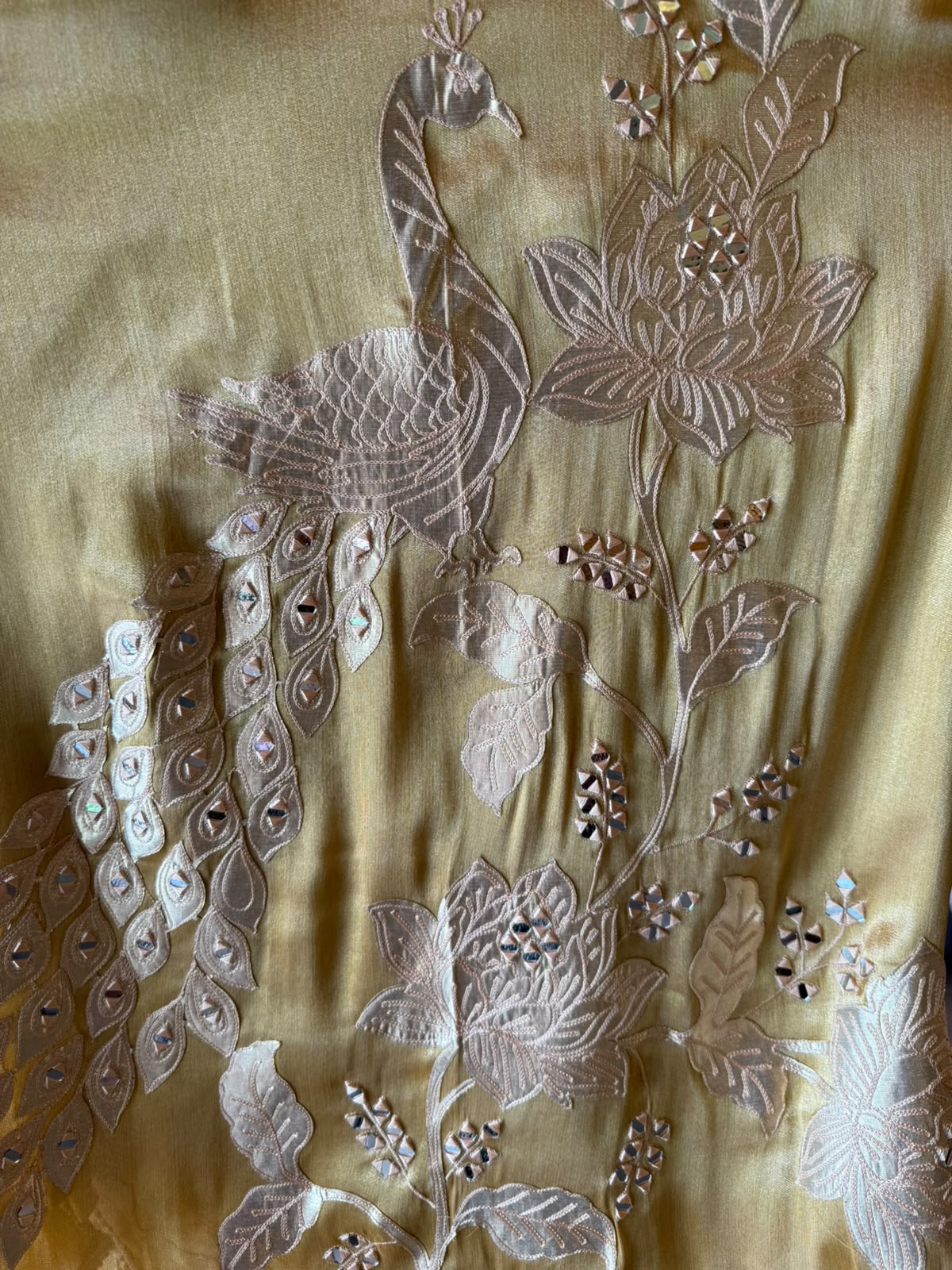 Peacock Embroidered Suit Set