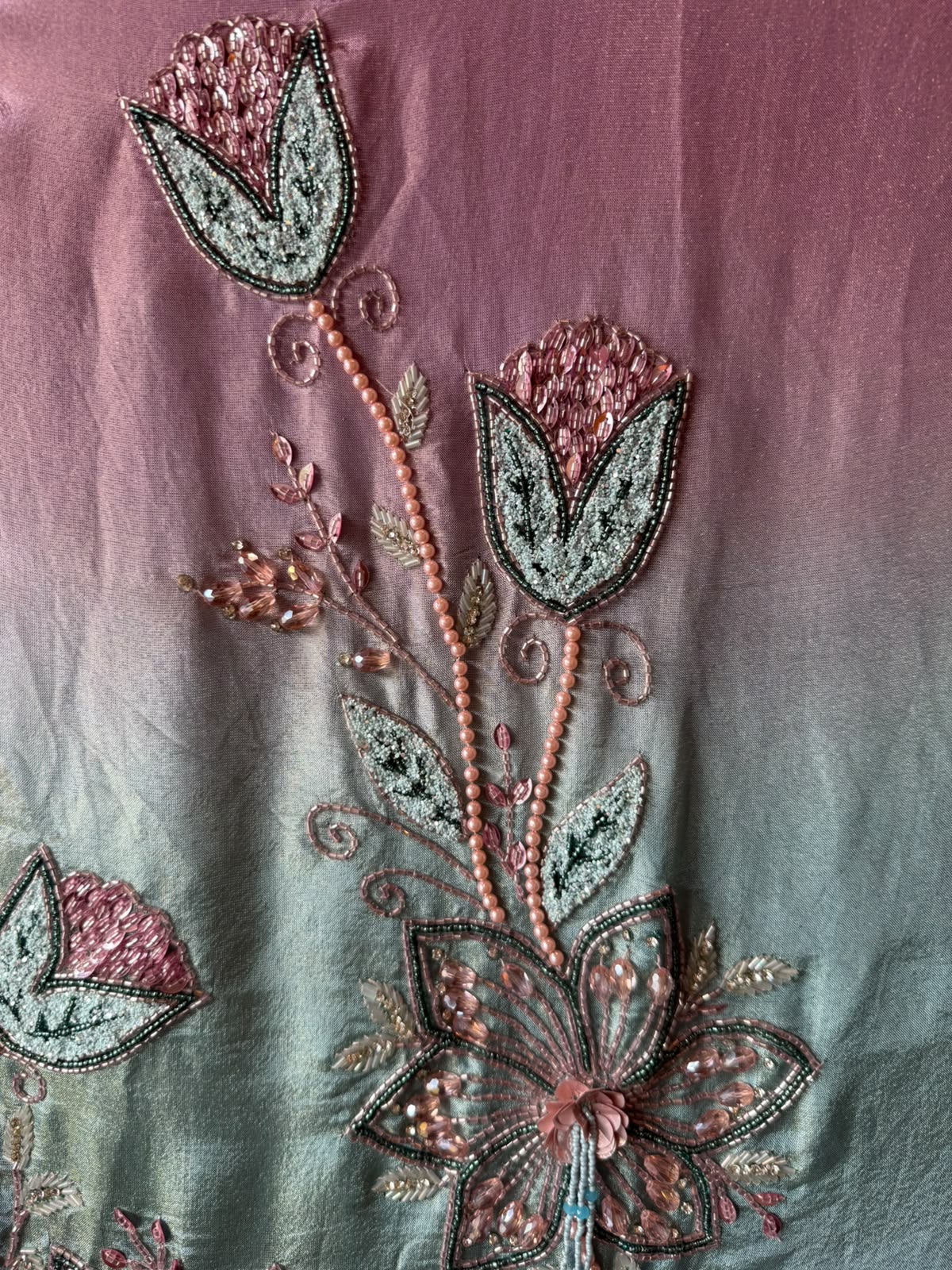Ombre Floral Suit Set