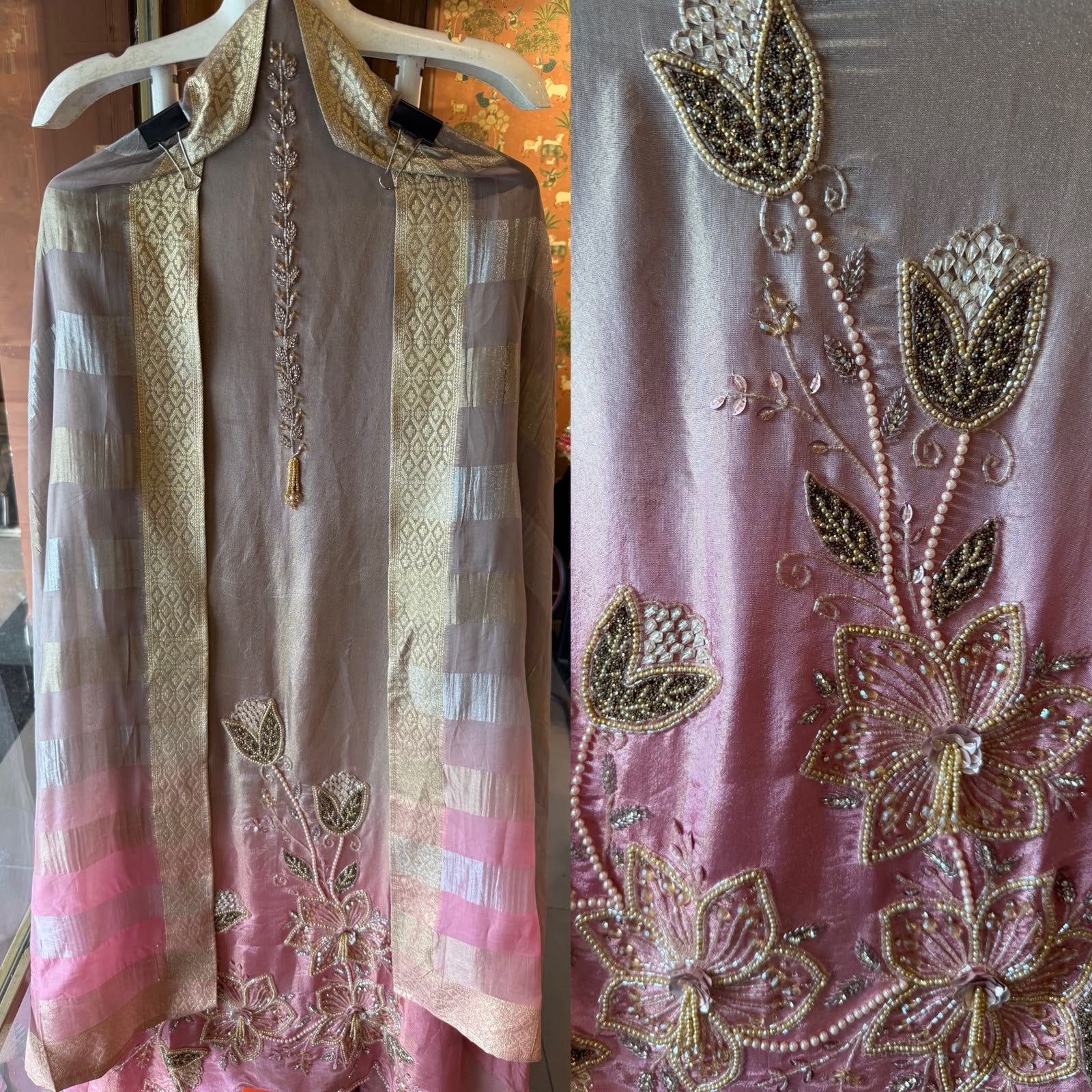 Ombre Floral Suit Set