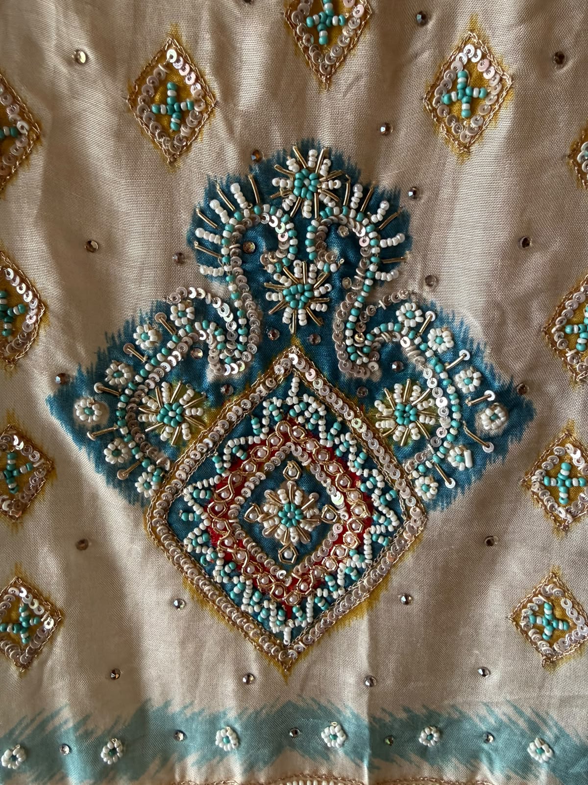 Printed Ikat Style Suit Set