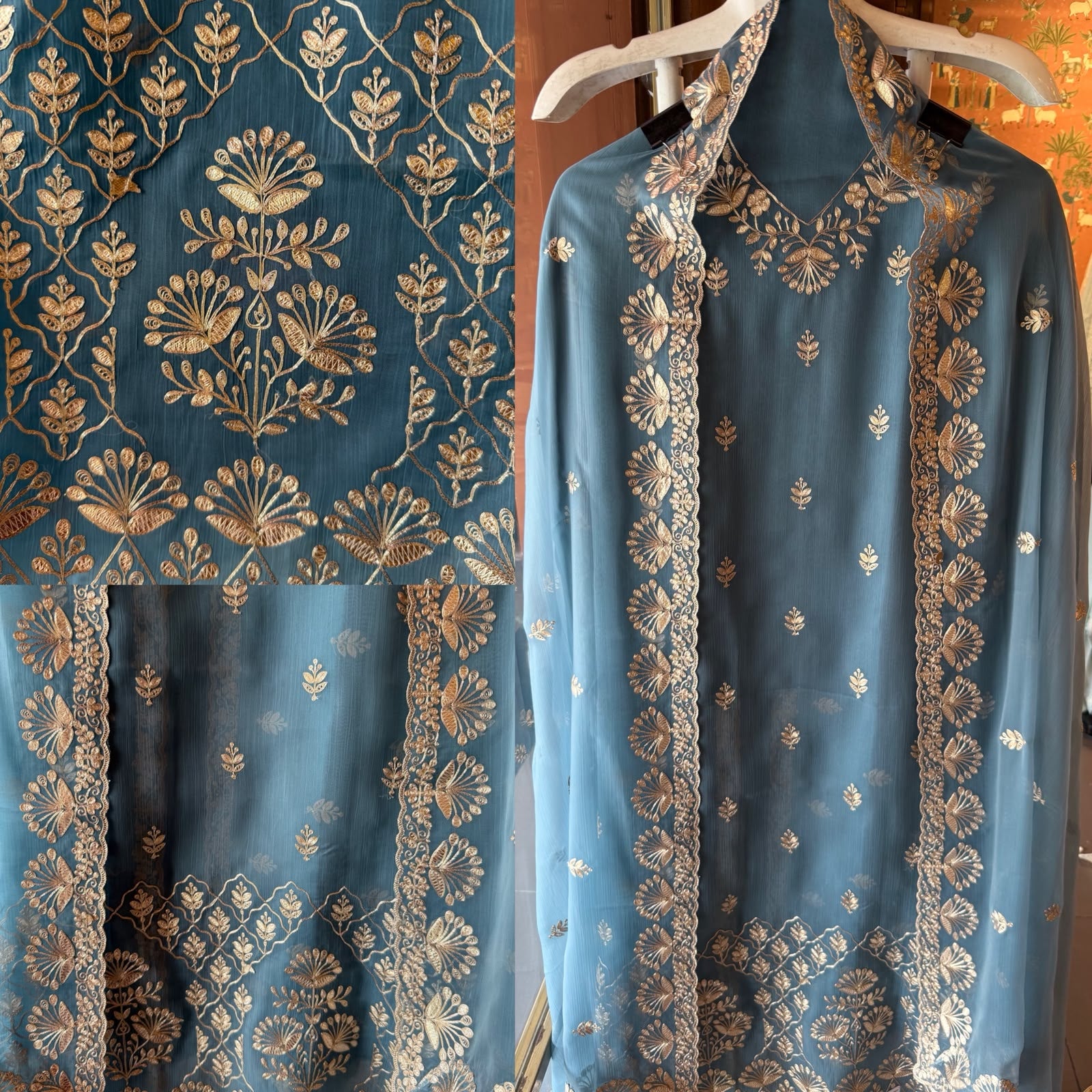Embroidered Luxury Suit Set