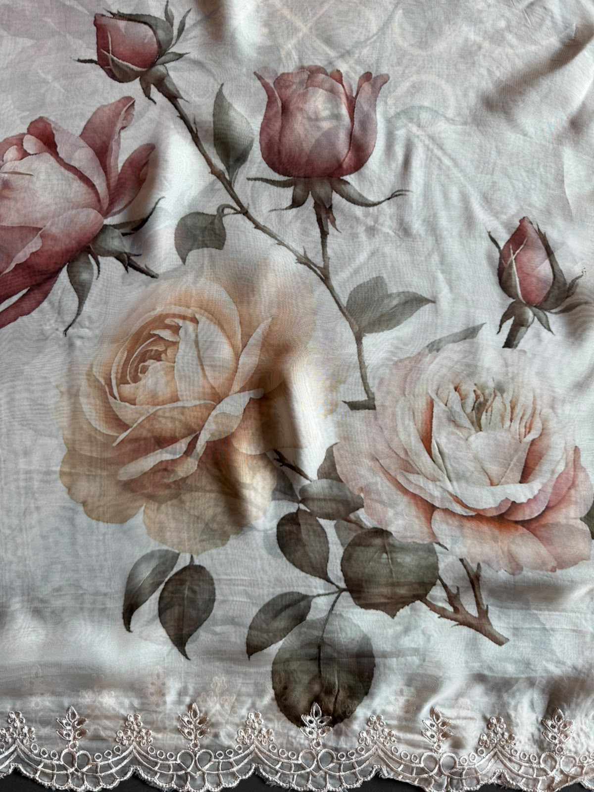 Soft organza Unstitched Shirt