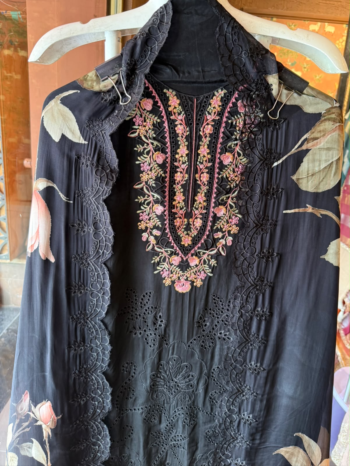 Soft organza Unstitched Shirt