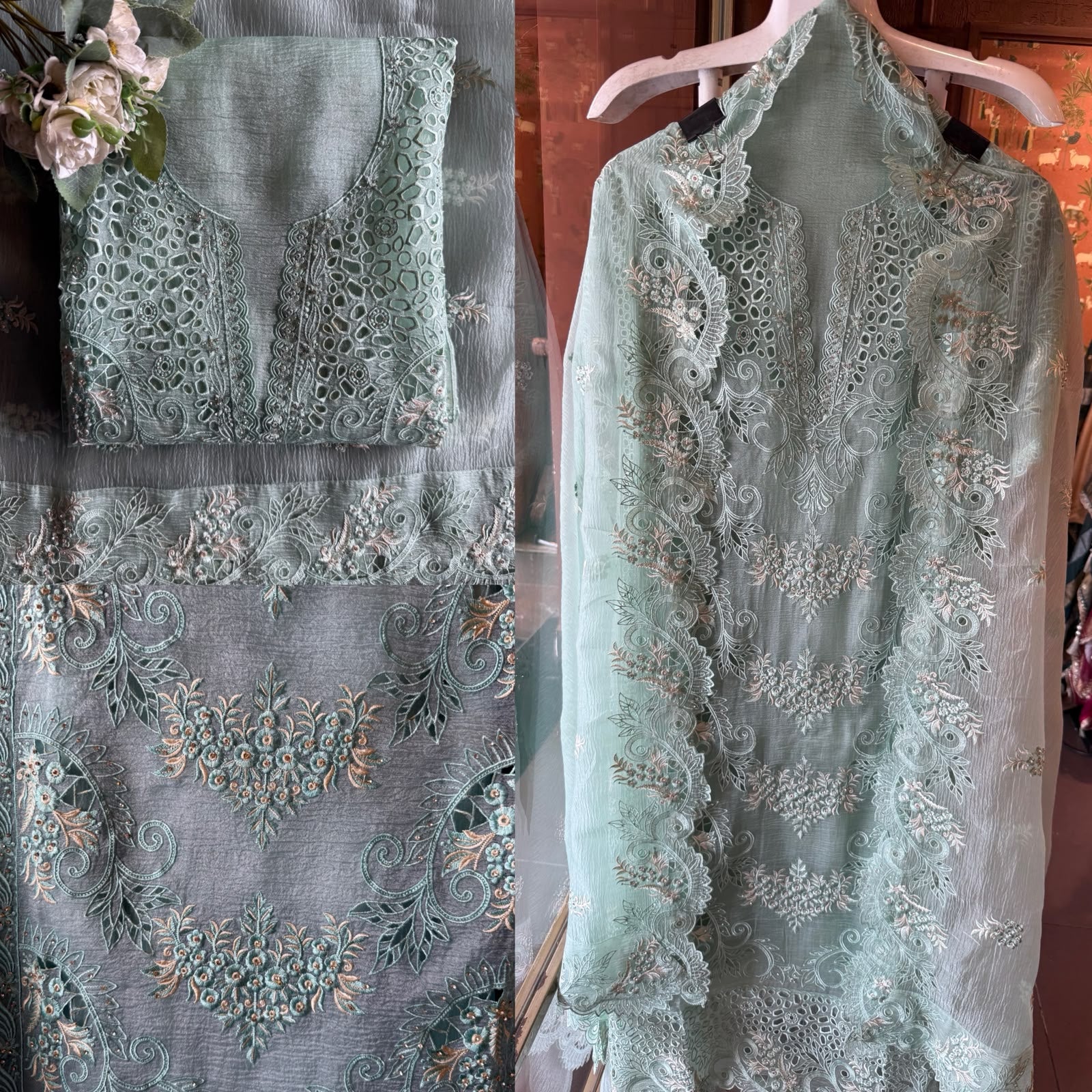 Designer Heavy Embroidered Pakistani Suit
