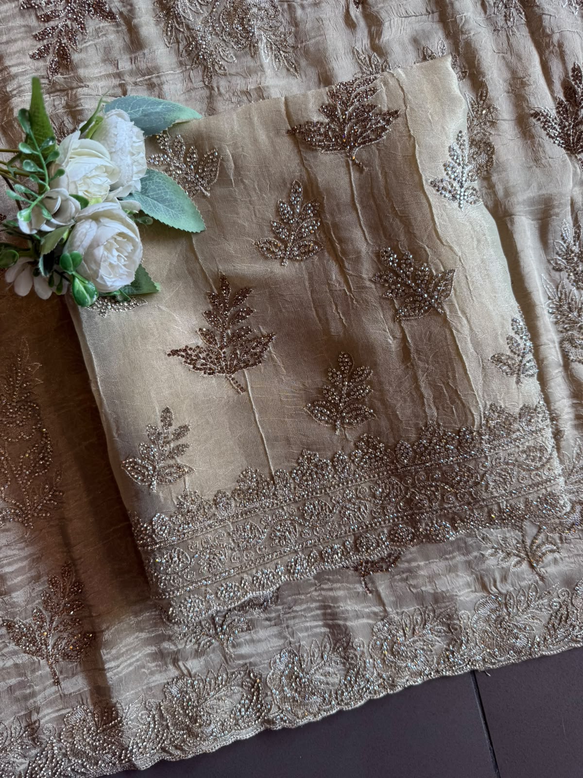 Beads, stones & Zari Embroidered Suit Set