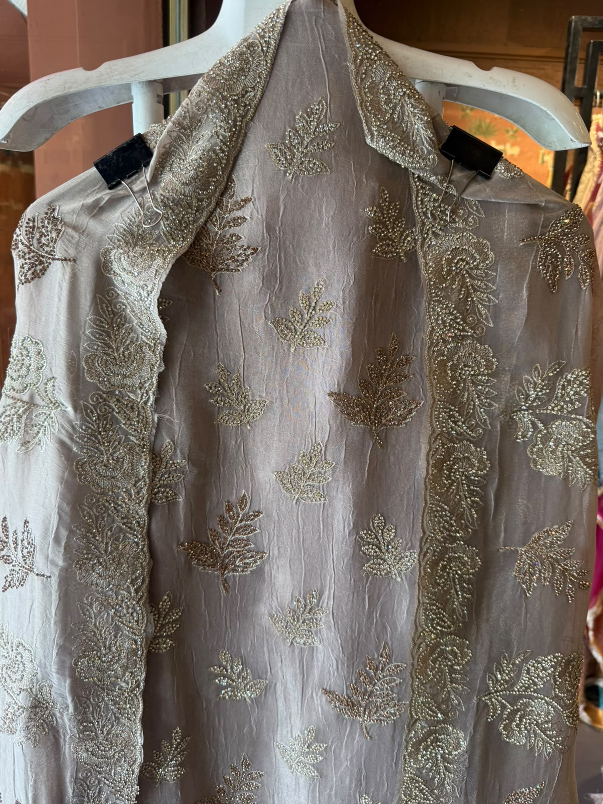 Beads, stones & Zari Embroidered Suit Set