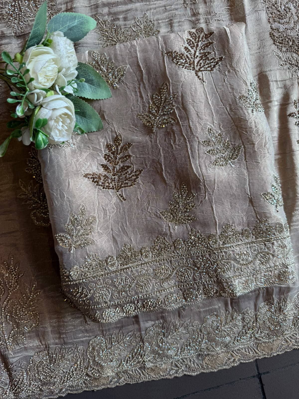 Beads, stones & Zari Embroidered Suit Set