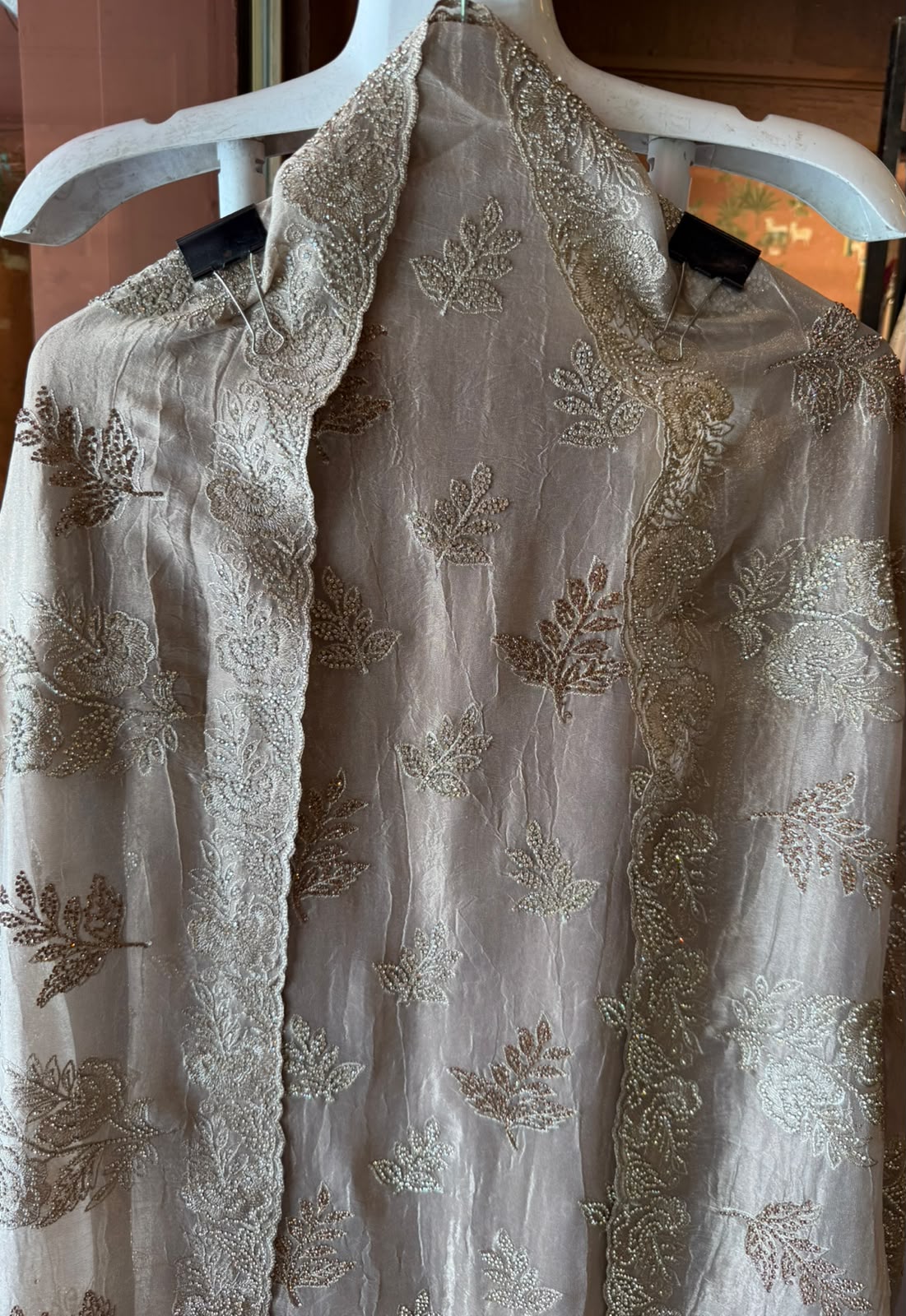 Beads, stones & Zari Embroidered Suit Set