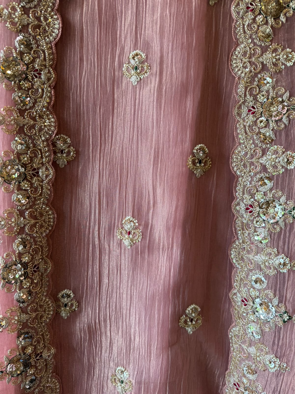 Hand embellished designer suit set
