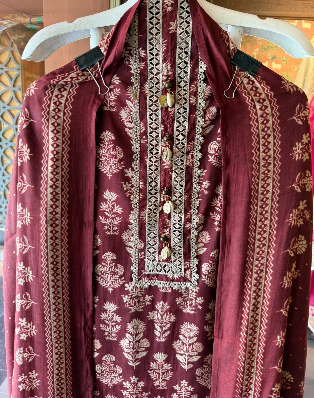Digital block Muslin Printed Cotton Suit Set
