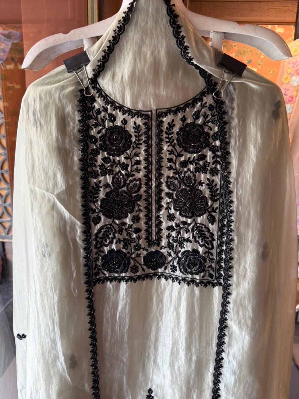 Bead embellished Embroidered Suit Set