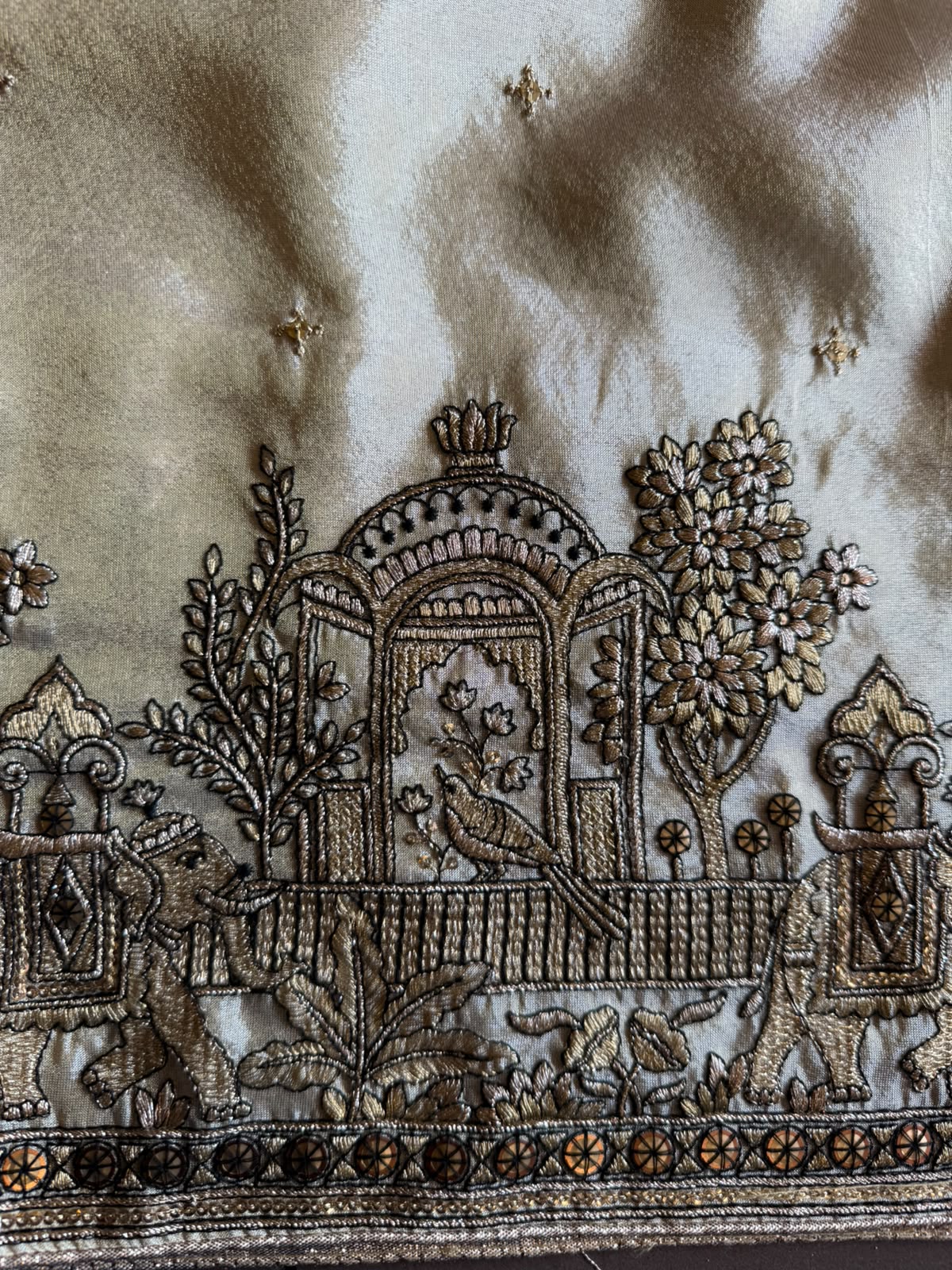 Ivory Heritage Hand-Embroidered Suit Set