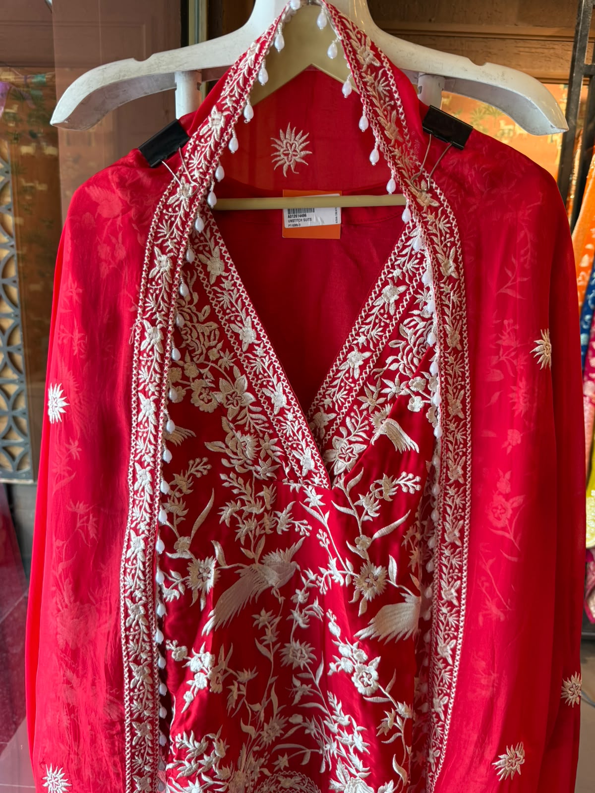 Premium soft Organza Satin unstitched suit
