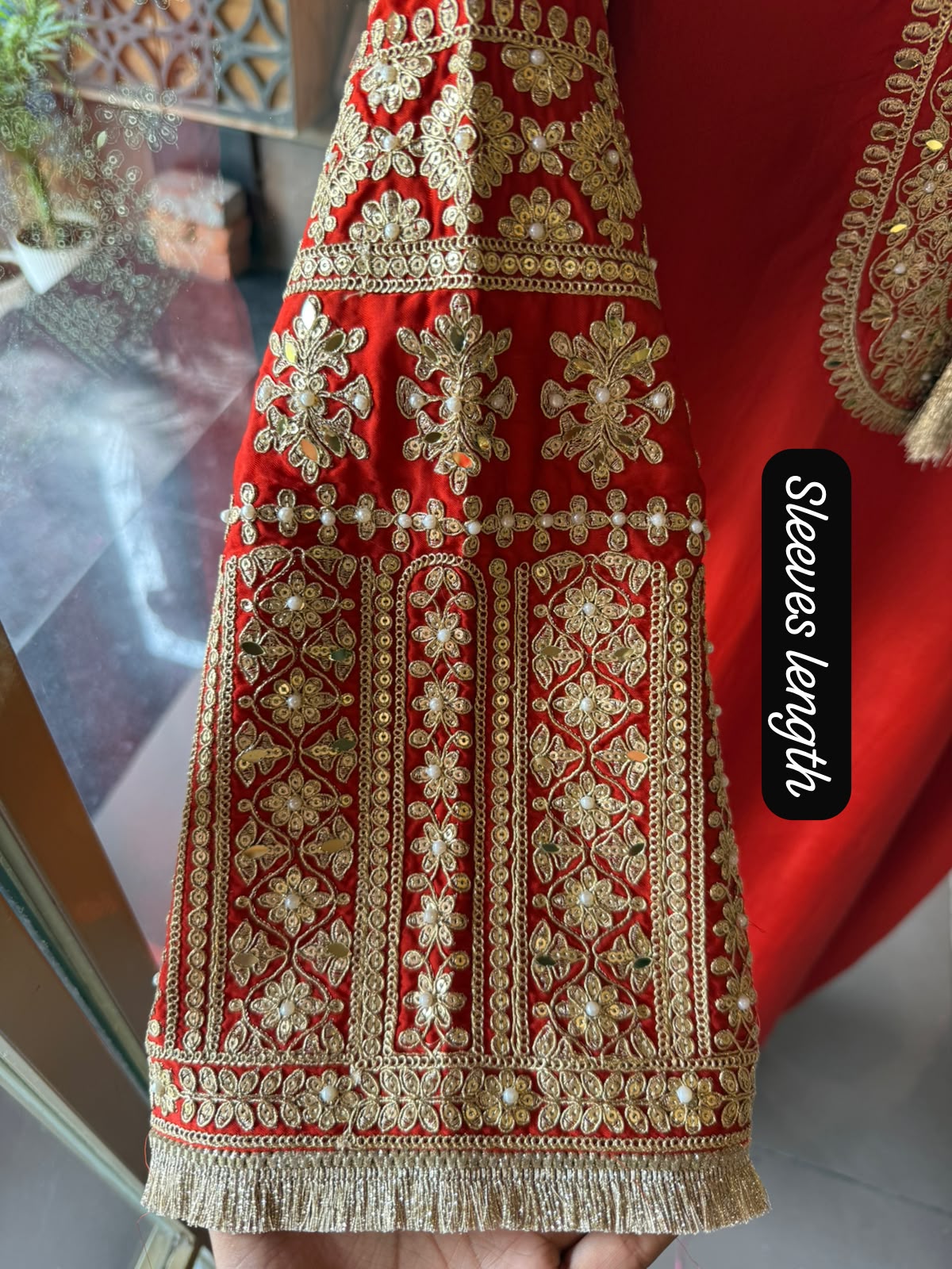 Hand Embroidered Straight Suit Set with Bottoms