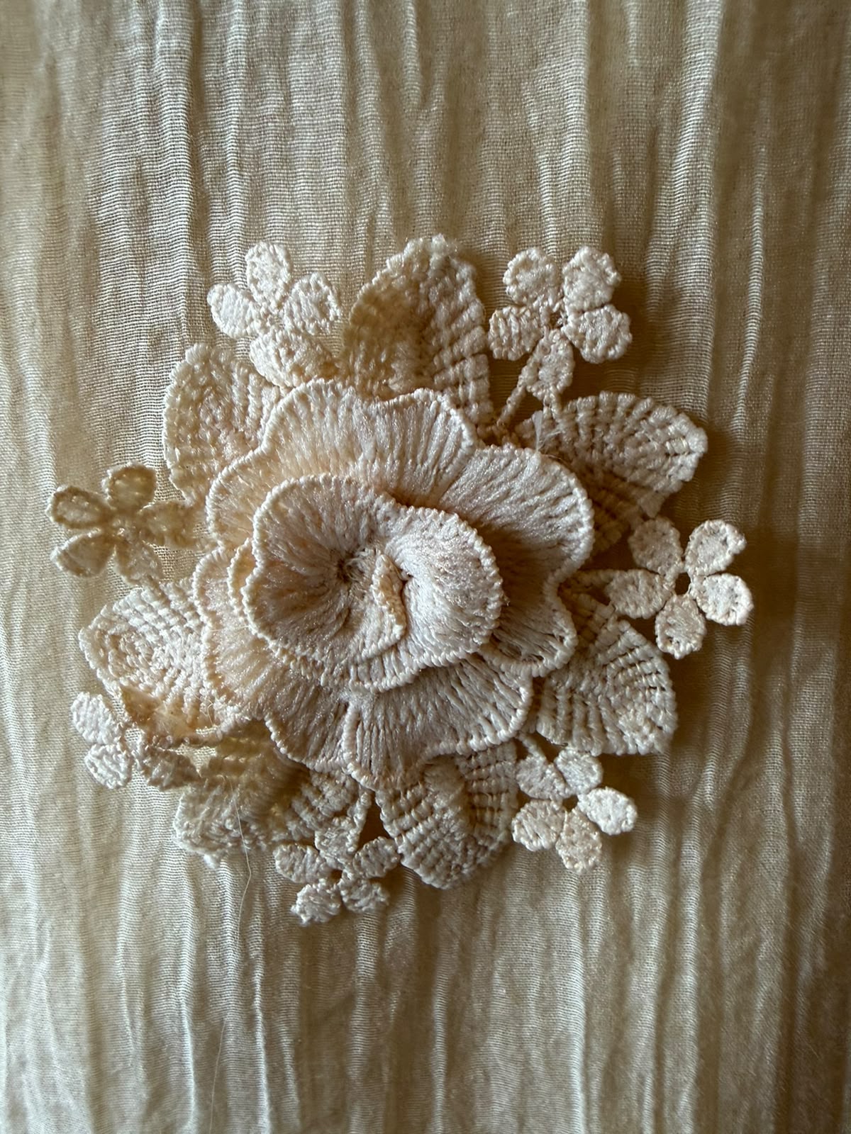 Floral Schiffli work Kurta set