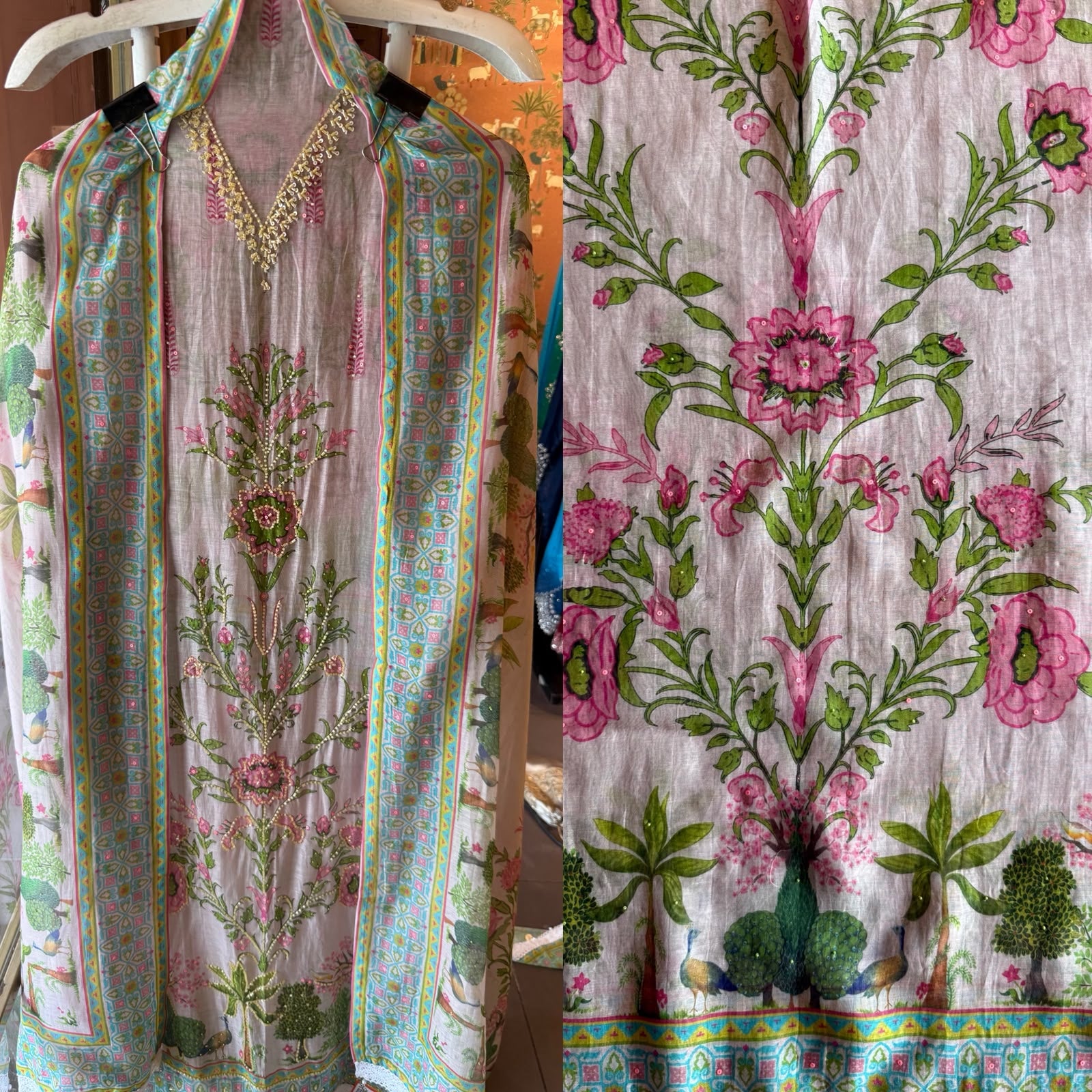 Botanical Printed Suit Set