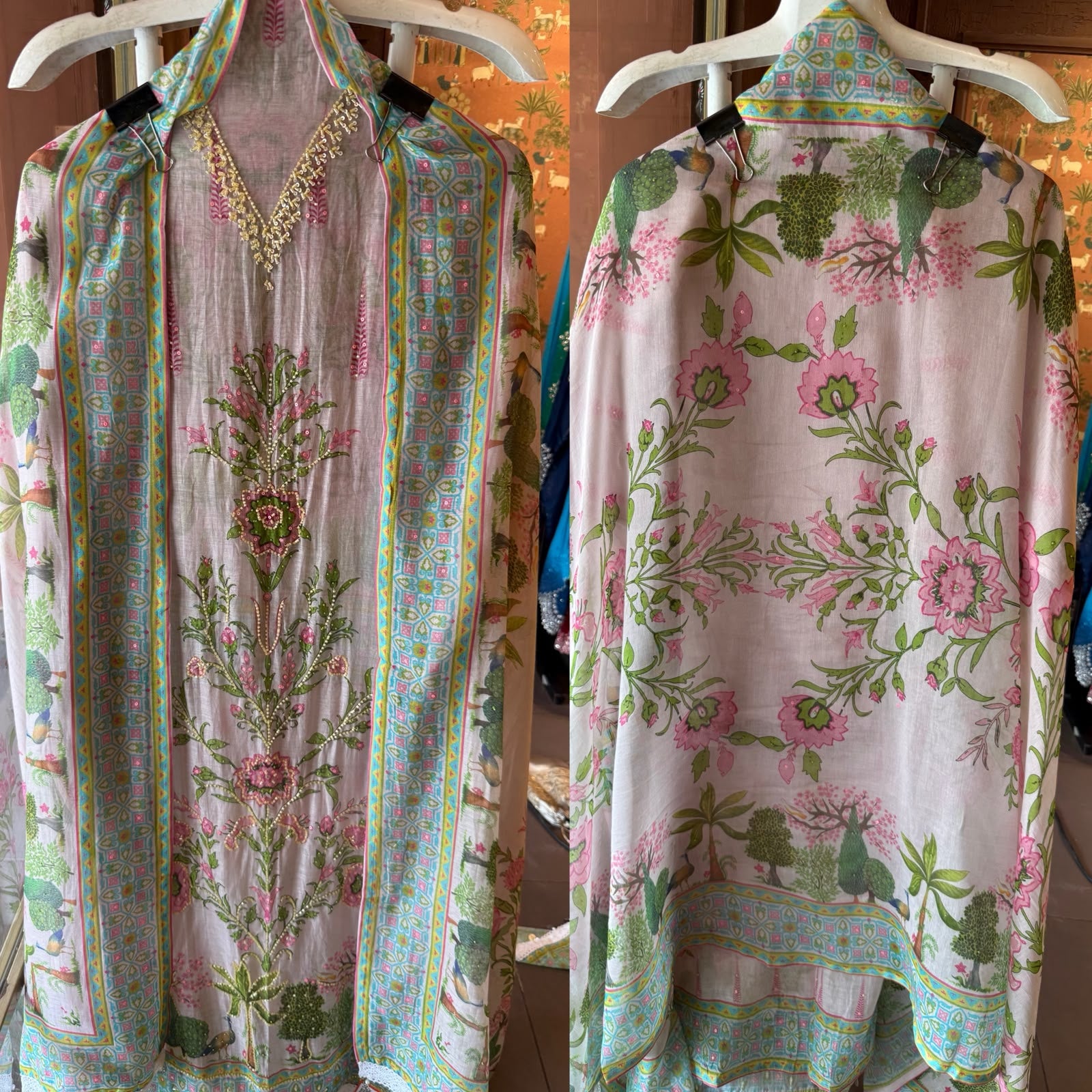 Botanical Printed Suit Set