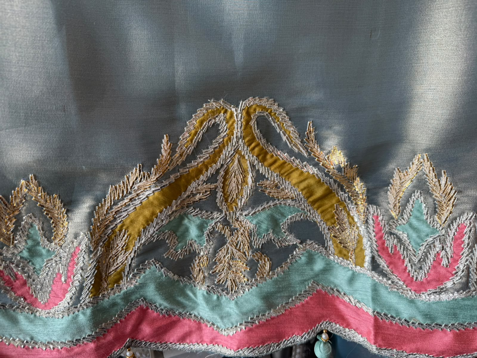 Giraffe tissue Suit with beautiful tassel detailing