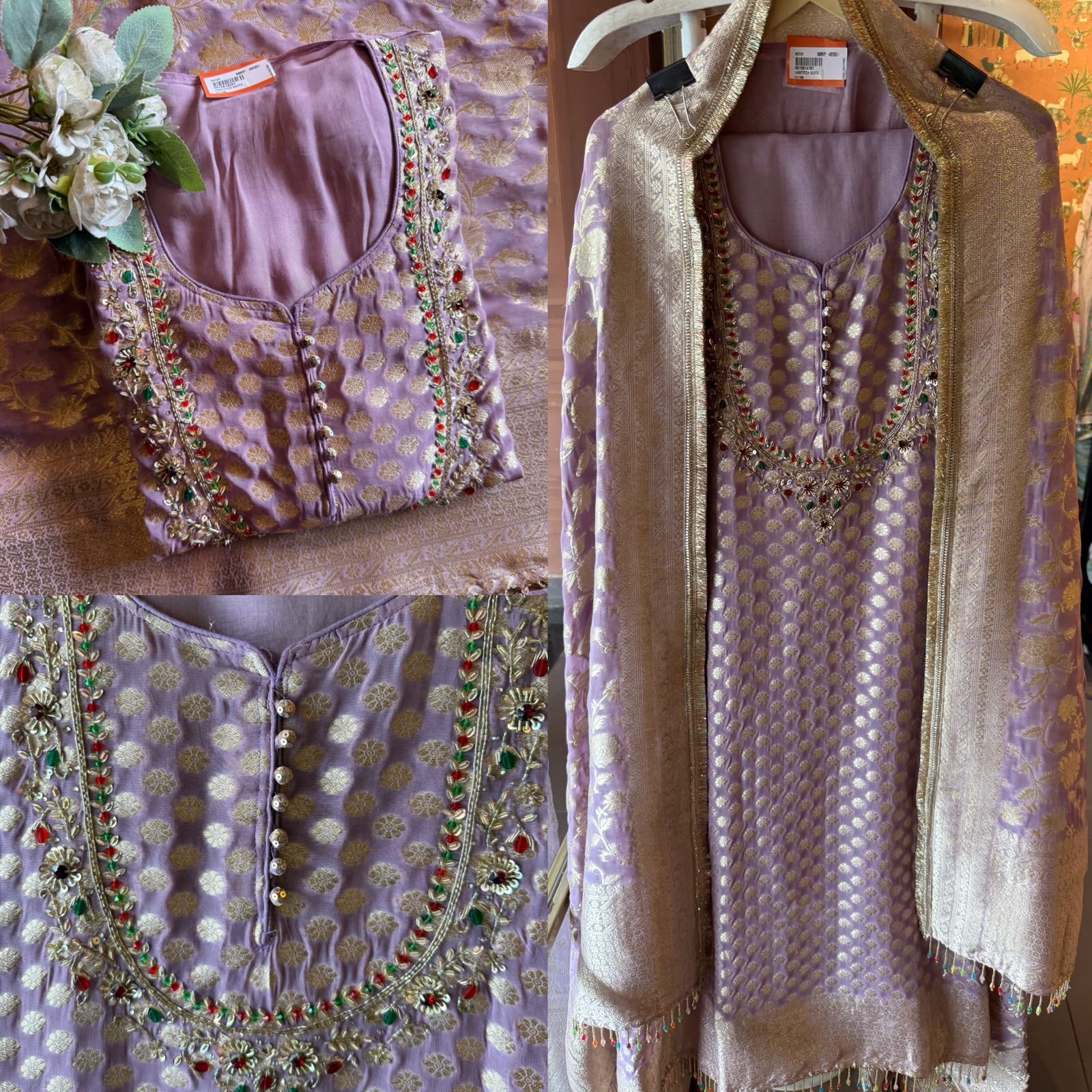 Banarasi Georgette Jacquard Suit Set