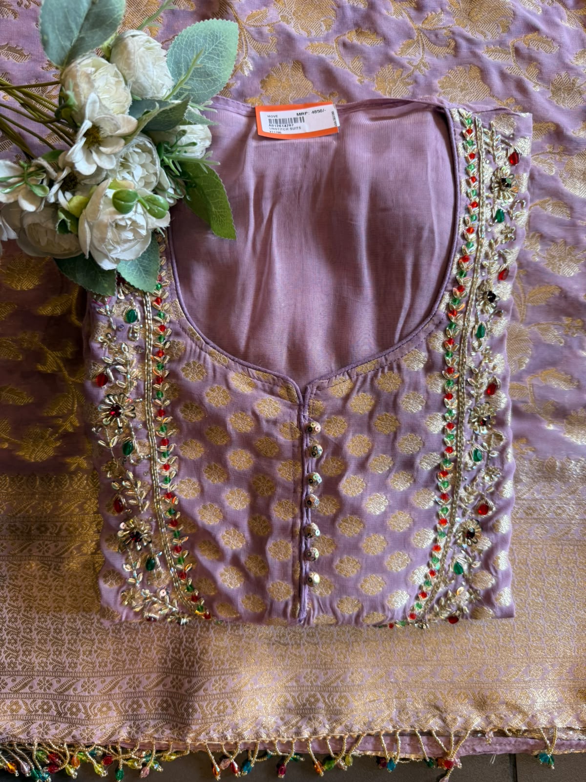 Banarasi Georgette Jacquard Suit Set