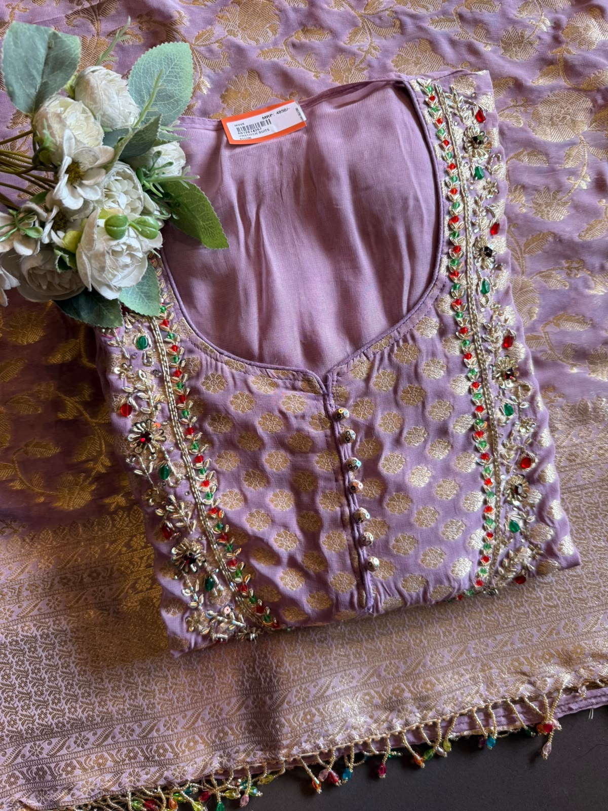 Banarasi Georgette Jacquard Suit Set