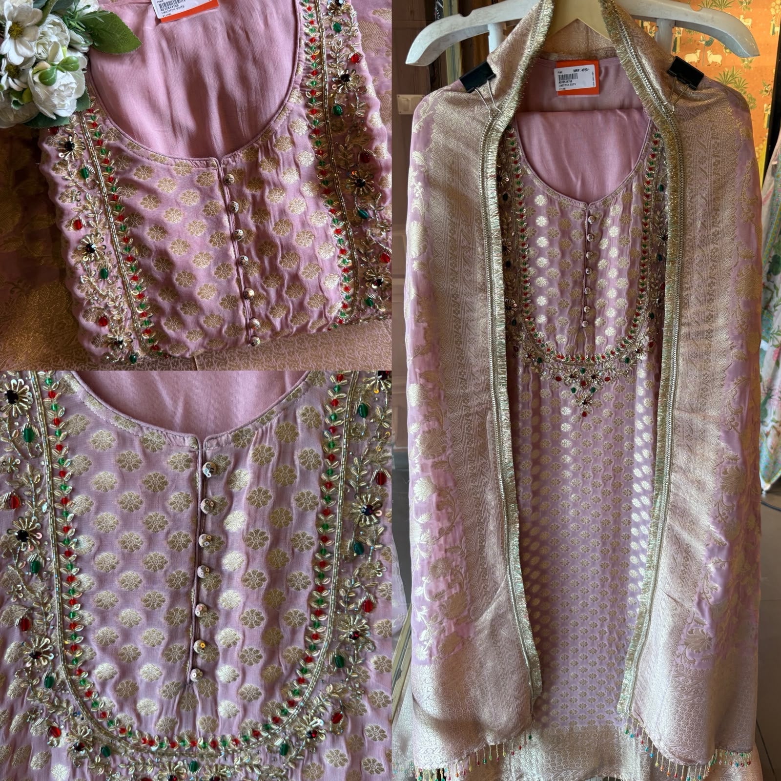 Banarasi Georgette Jacquard Suit Set