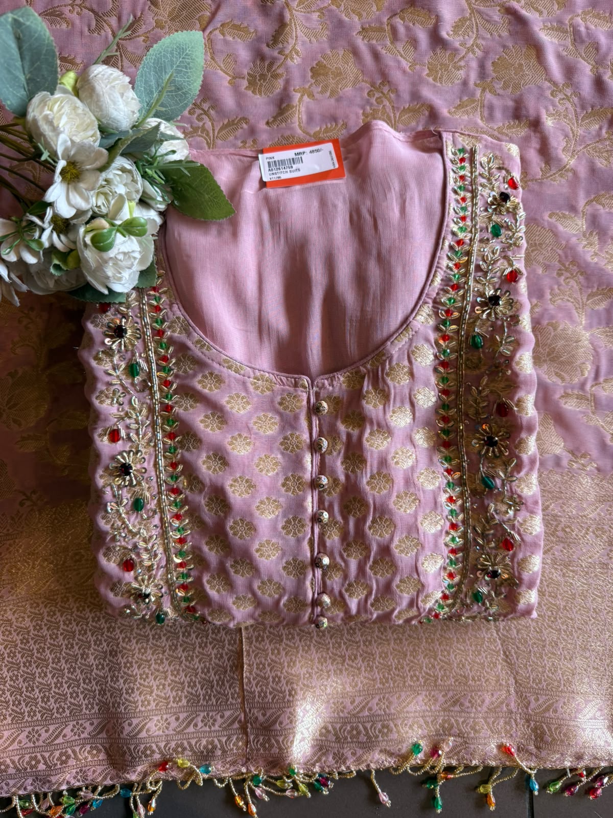 Banarasi Georgette Jacquard Suit Set